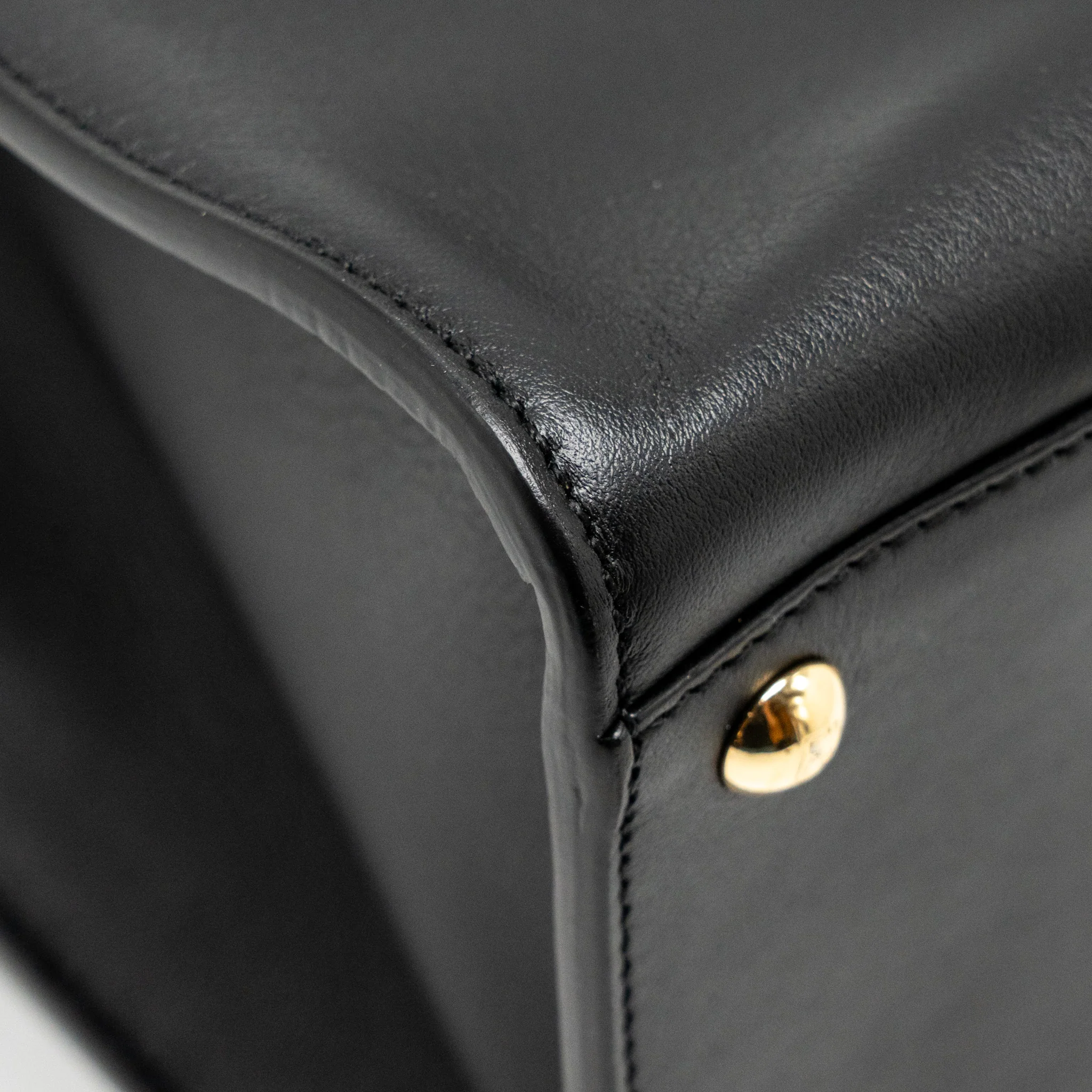 Fendi Peekaboo X-Lite Medium Calfskin Black GHW with Flowerland Strap - Image 11