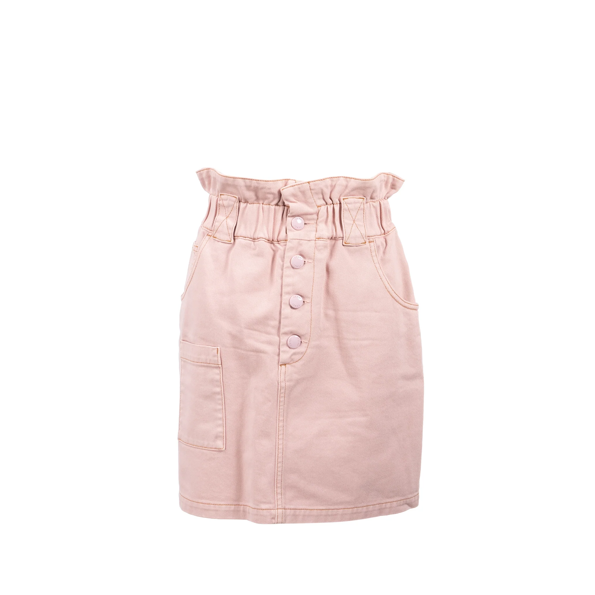 Fendi Size 38 Denim Jacket and Skirt Cotton/Calfskin Pink - Image 4