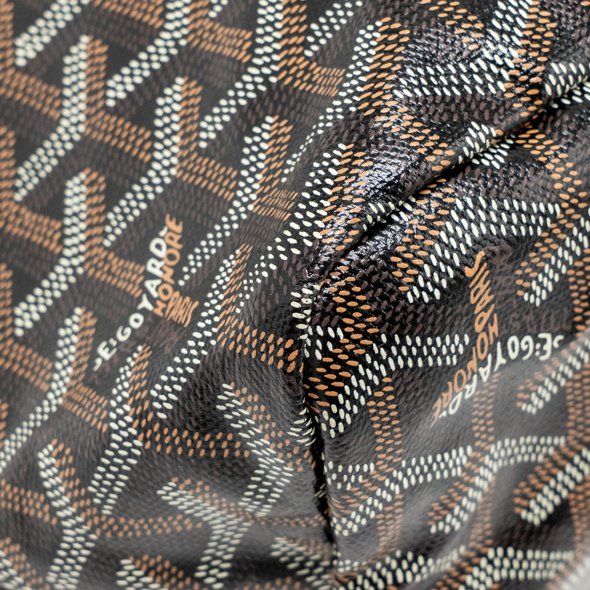 Goyard Boheme Hobo Bag Goyardine Canvas Black SHW - Image 8
