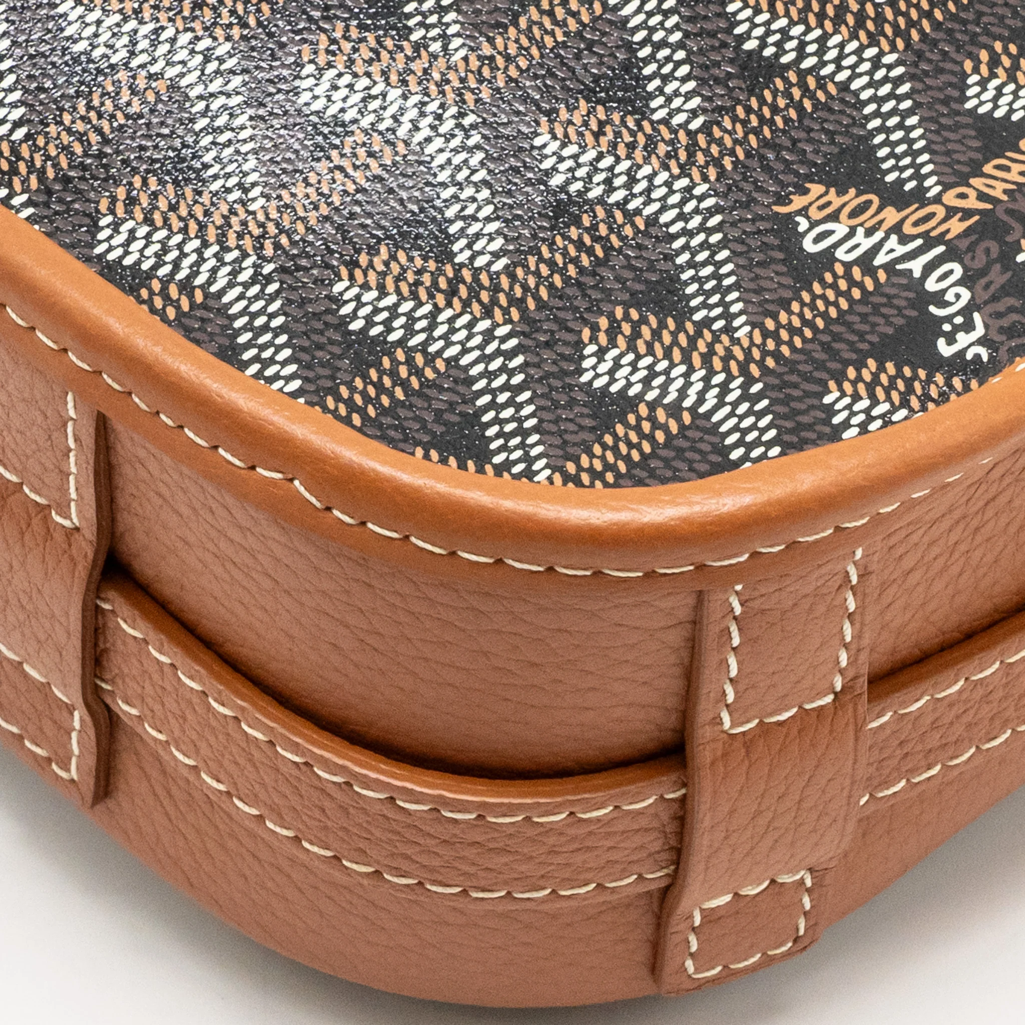 Goyard belvedere pm messenger bag Goyardine canvas/calfskin Tan SHW - Image 12