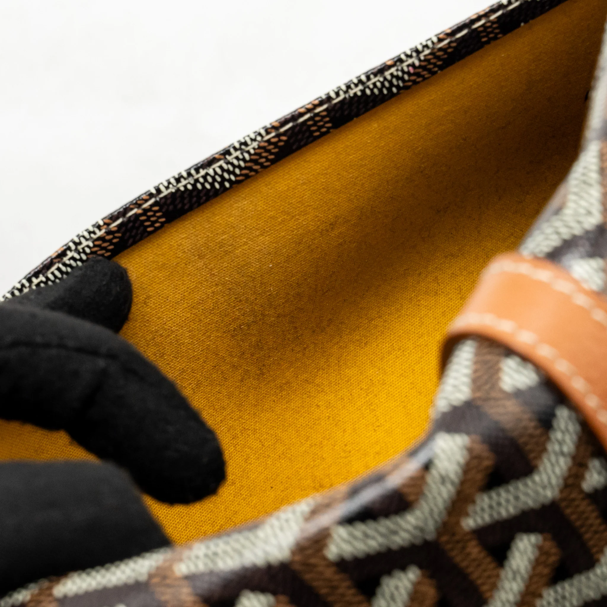 Goyard belvedere pm messenger bag Goyardine canvas/calfskin Tan SHW - Image 13