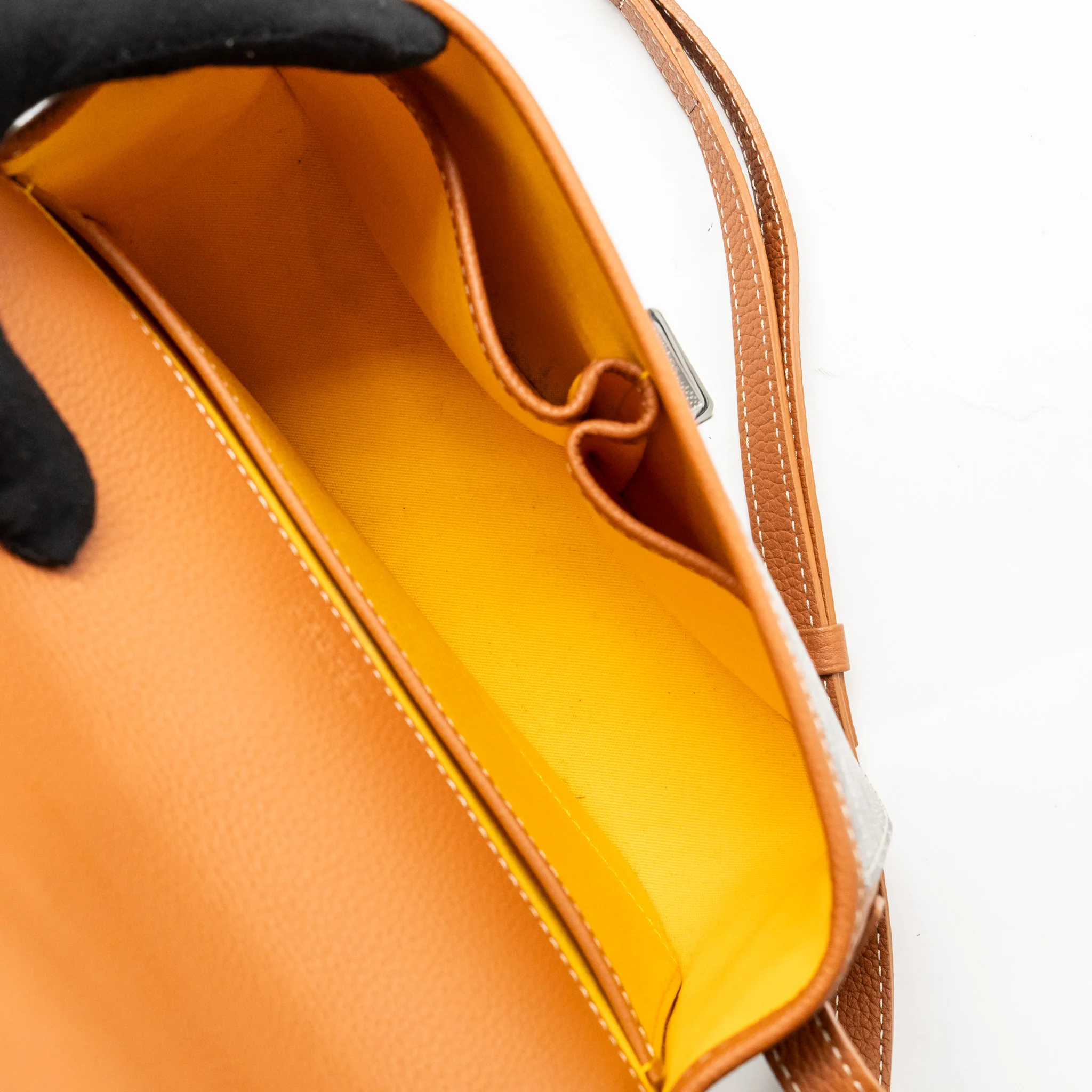 Goyard belvedere pm messenger bag Goyardine canvas/calfskin Tan SHW - Image 17