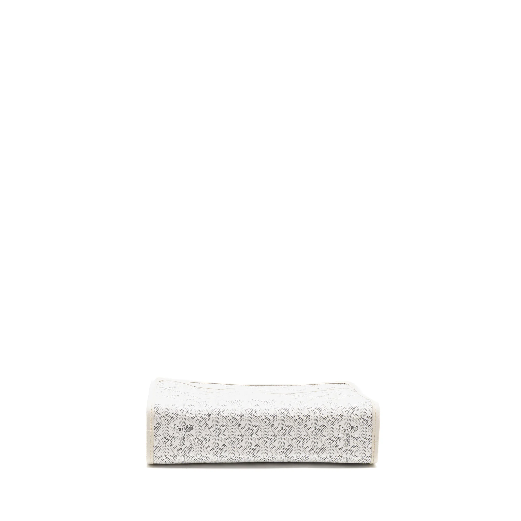 Goyard Jouvence MM Toiletry Bag Goyardine Canvas White SHW - Image 5