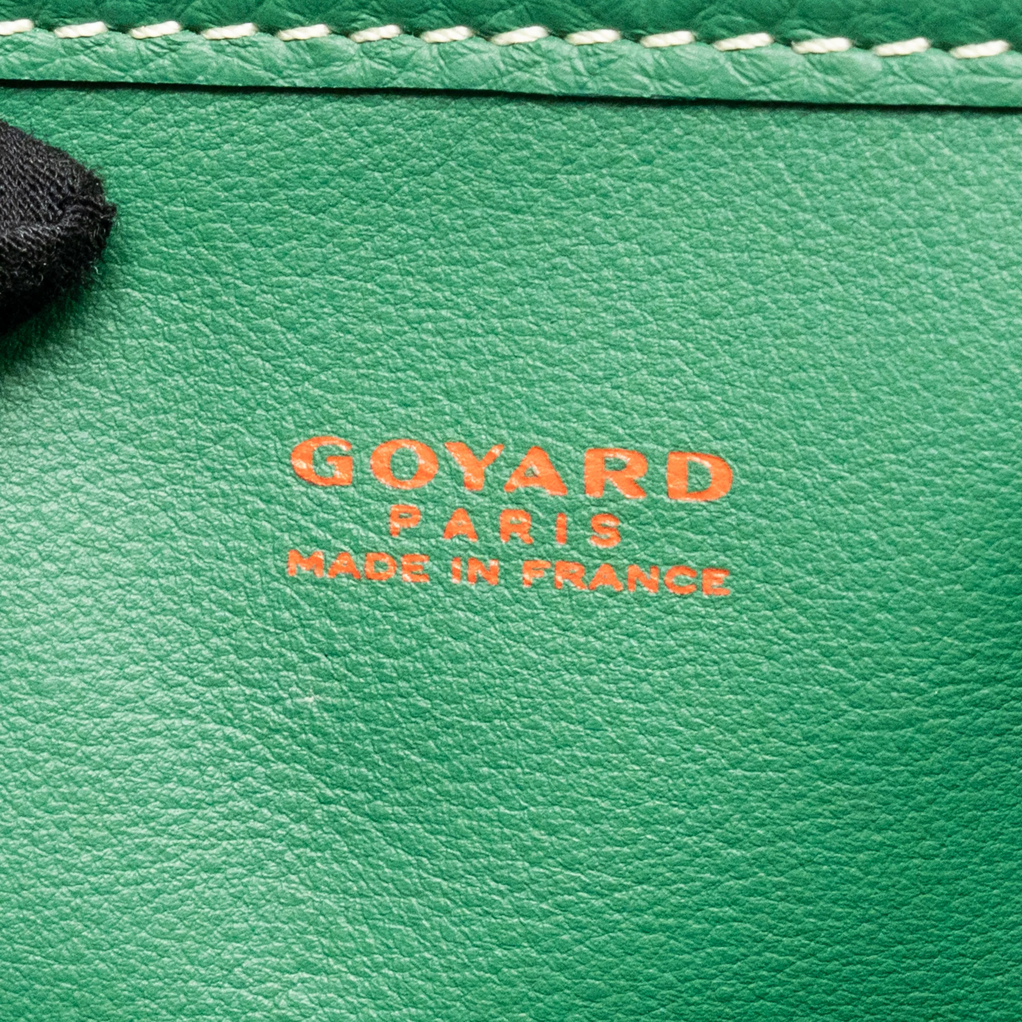 Goyard Mini Anjou Tote Goyardine Canvas/Calfskin Green SHW - Image 13