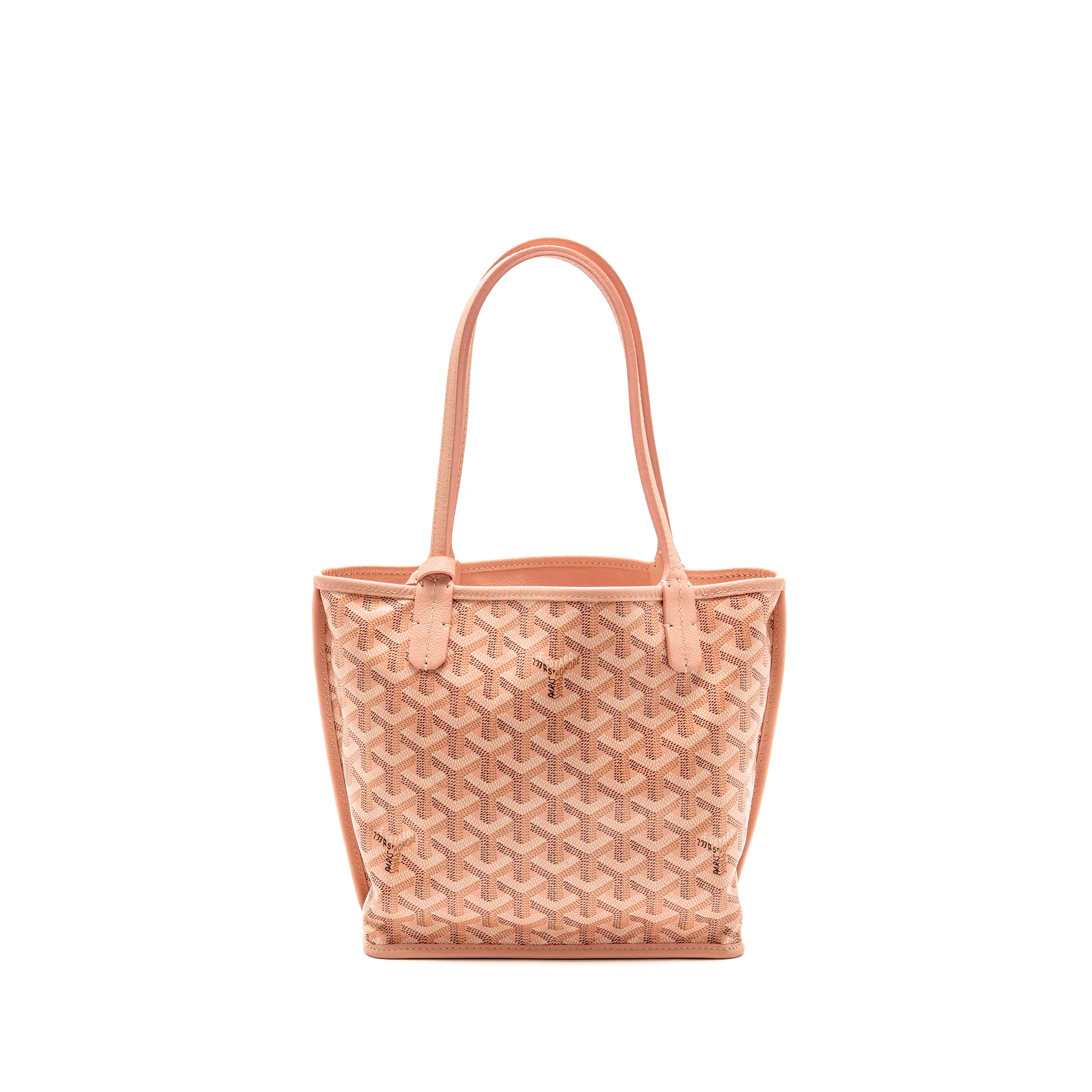 Goyard mini Anjou tote limited edition goyardine canvas rose poudre SHW - Image 2