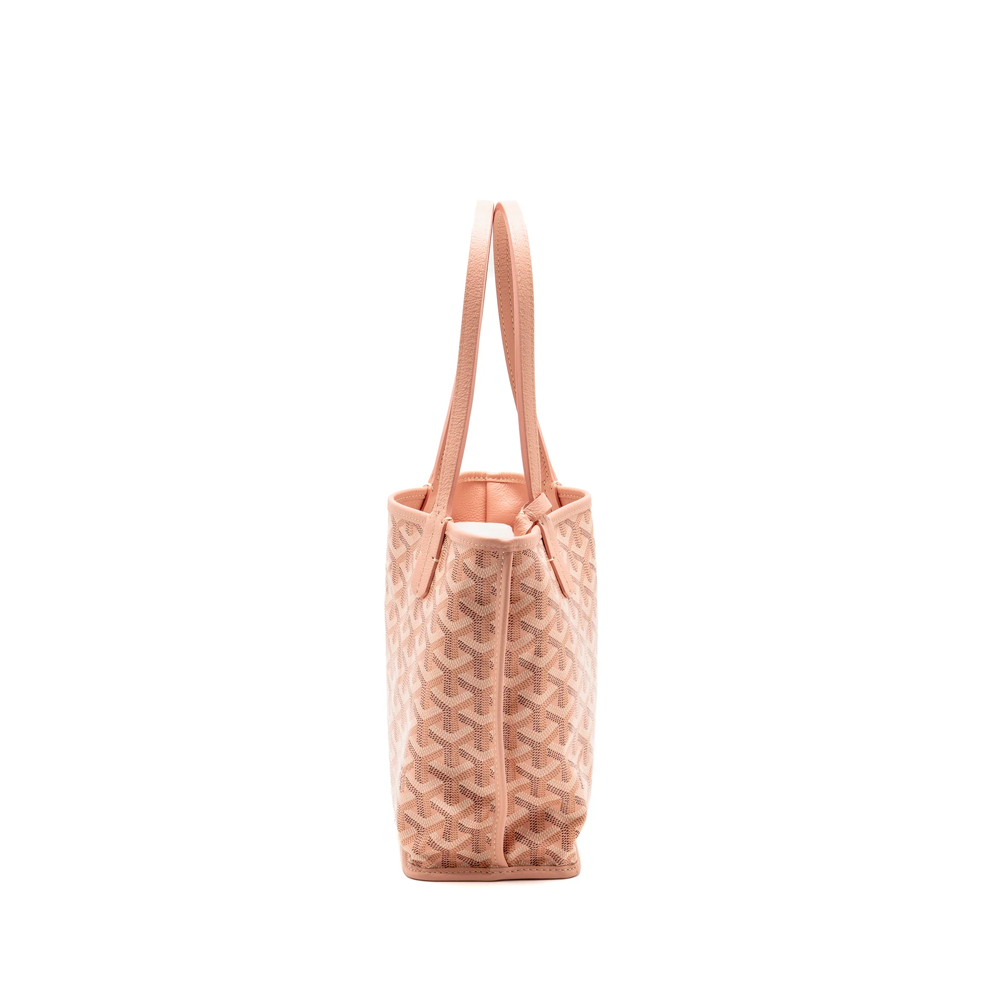 Goyard mini Anjou tote limited edition goyardine canvas rose poudre SHW - Image 3