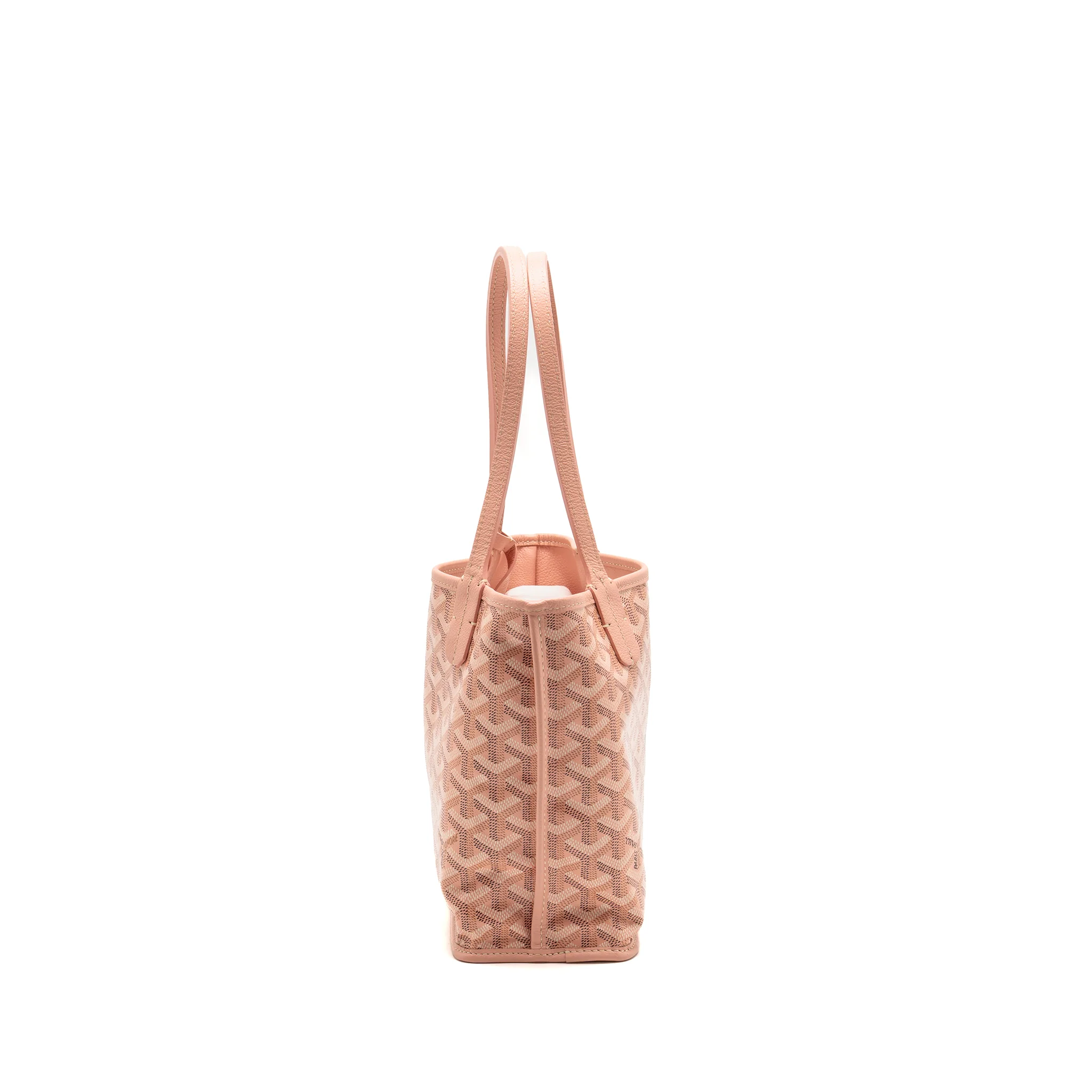 Goyard mini Anjou tote limited edition goyardine canvas rose poudre SHW - Image 4