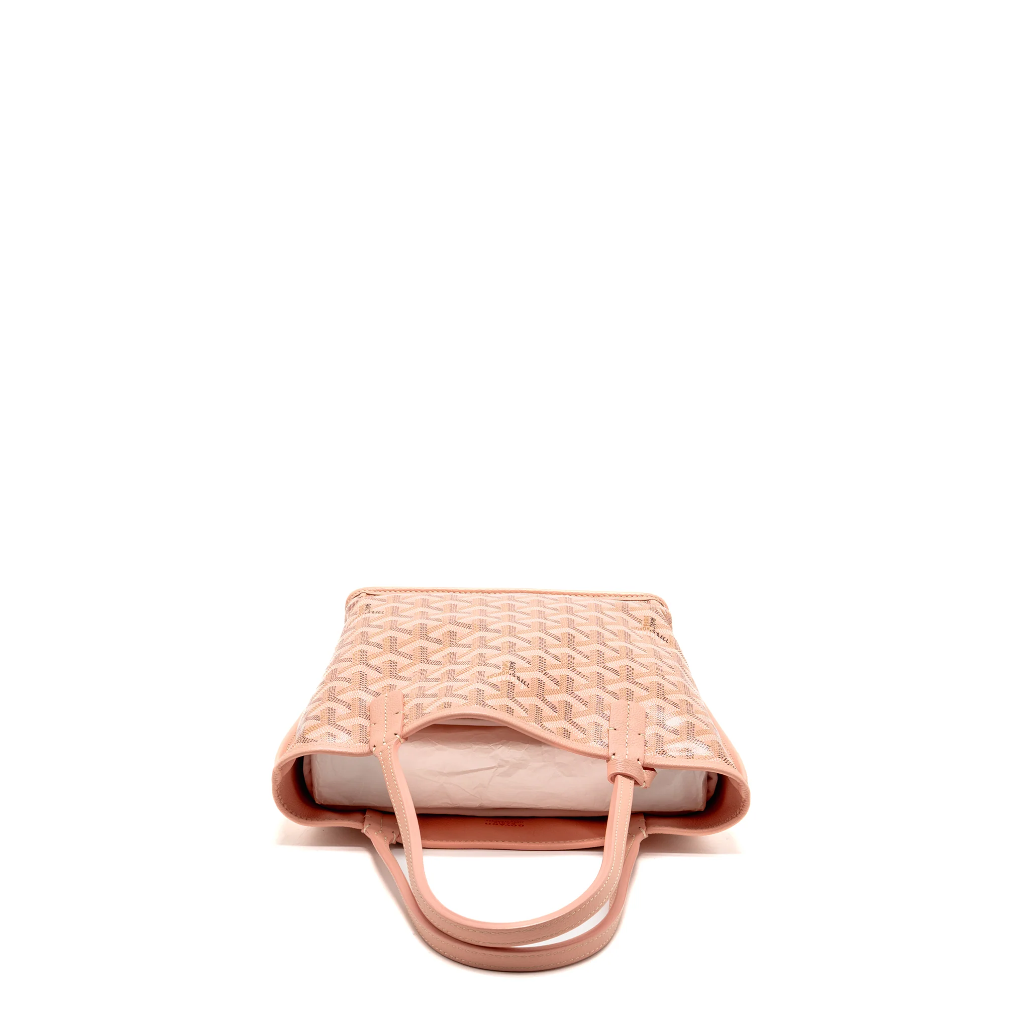 Goyard mini Anjou tote limited edition goyardine canvas rose poudre SHW - Image 5