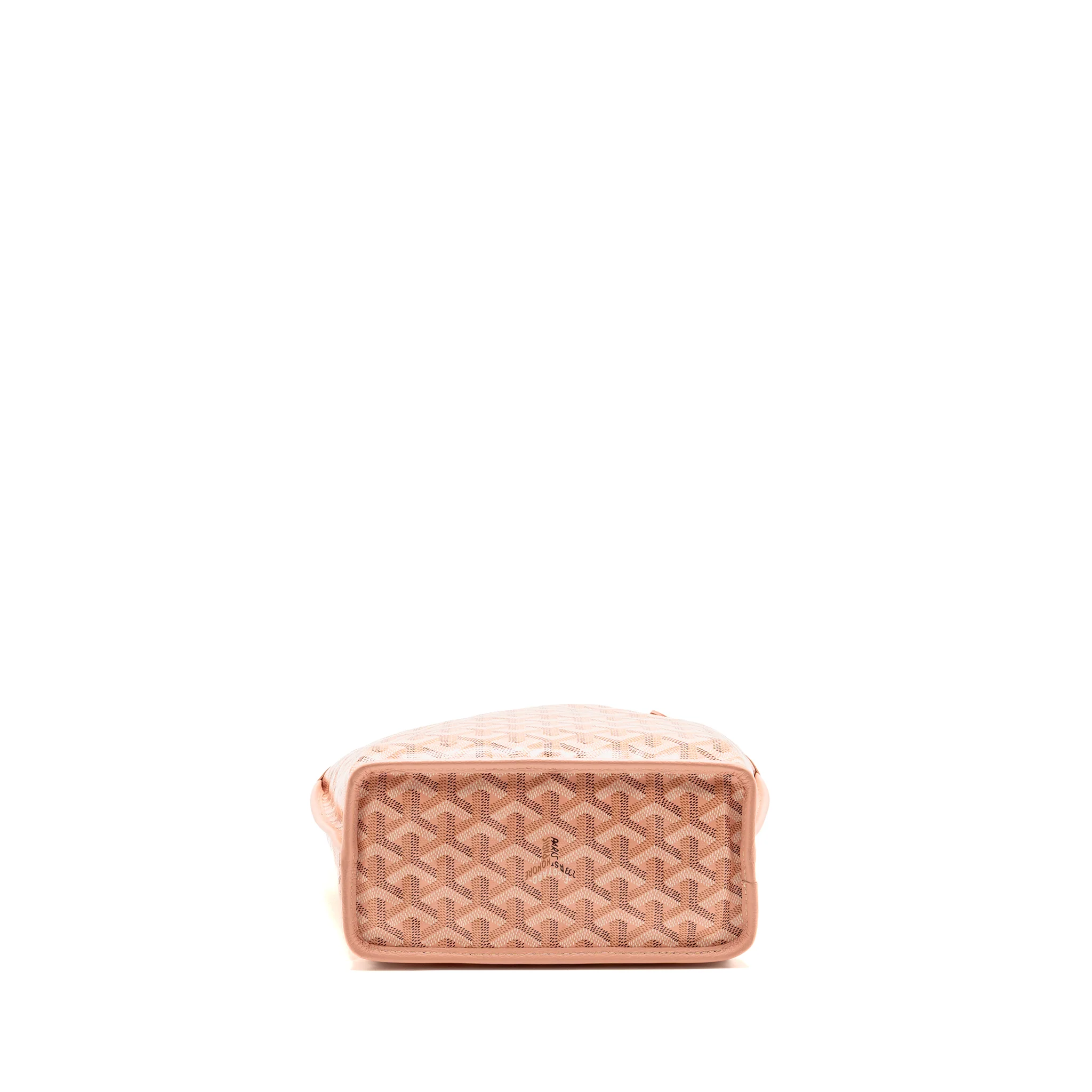 Goyard mini Anjou tote limited edition goyardine canvas rose poudre SHW - Image 6