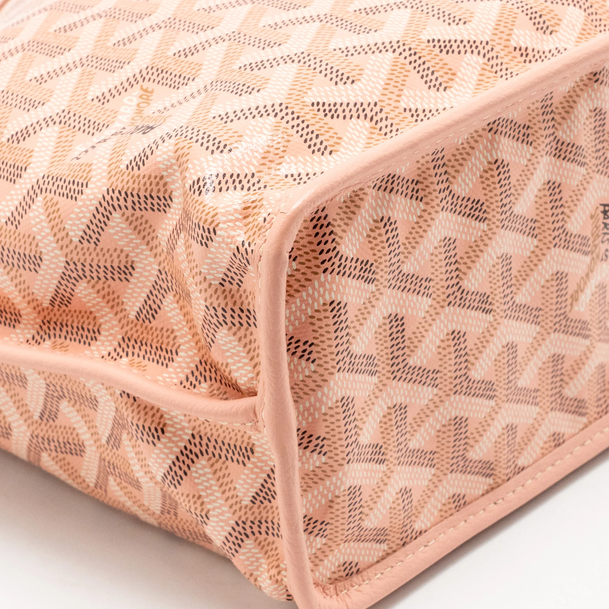 Goyard mini Anjou tote limited edition goyardine canvas rose poudre SHW - Image 7