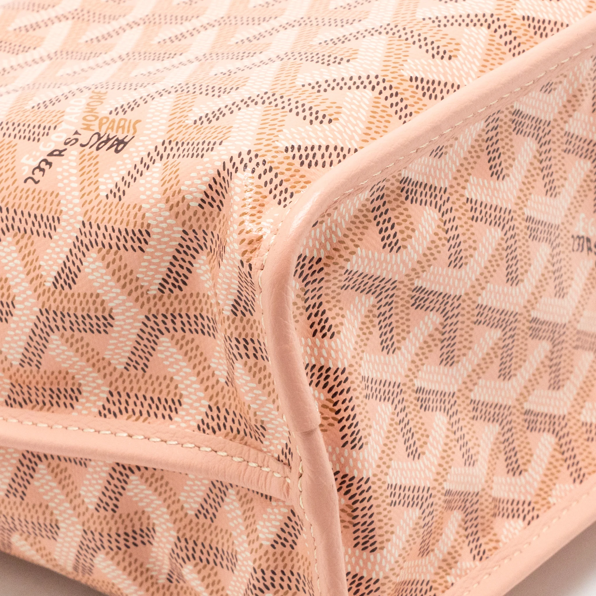 Goyard mini Anjou tote limited edition goyardine canvas rose poudre SHW - Image 9