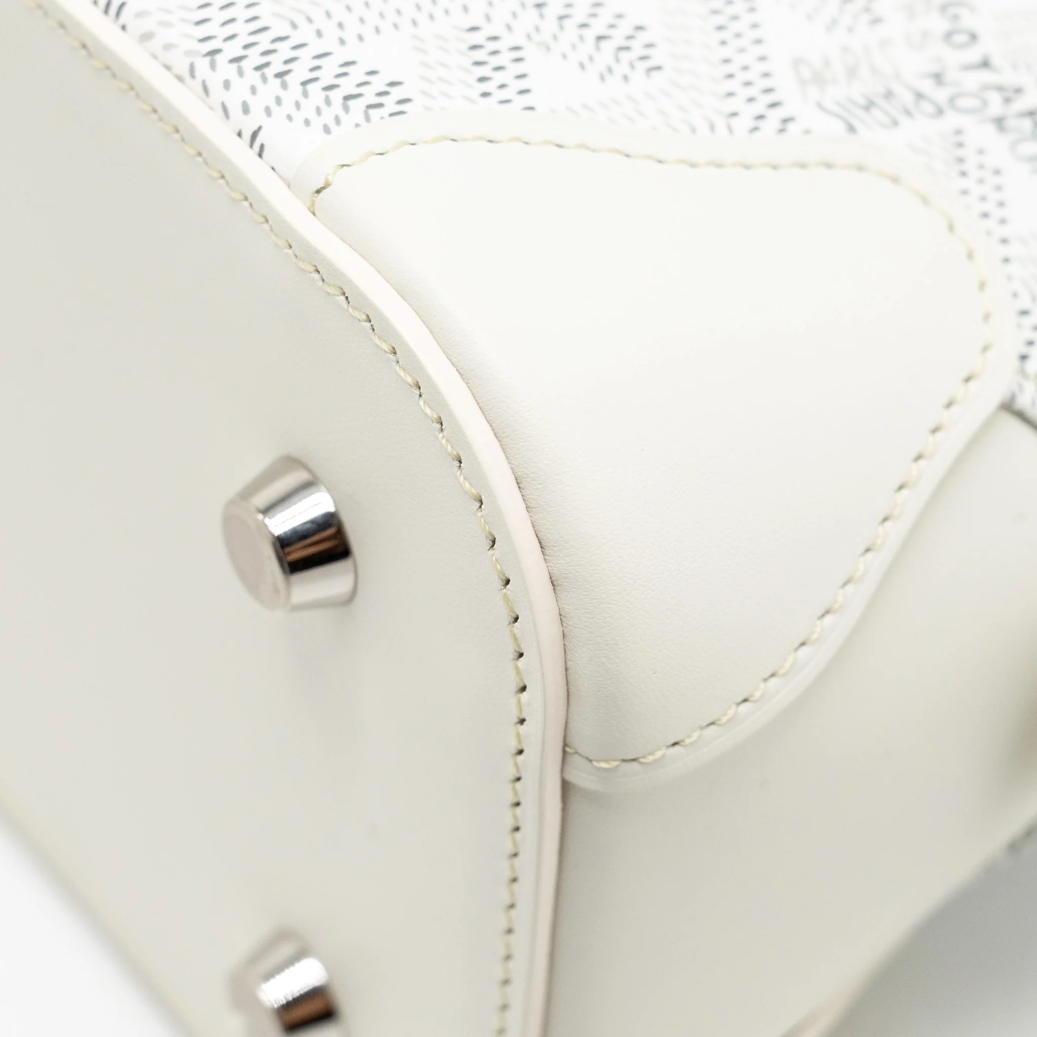 Goyard Mini Vendome Mini Bag Goyardine Canvas/ Calfskin White SHW - Image 8
