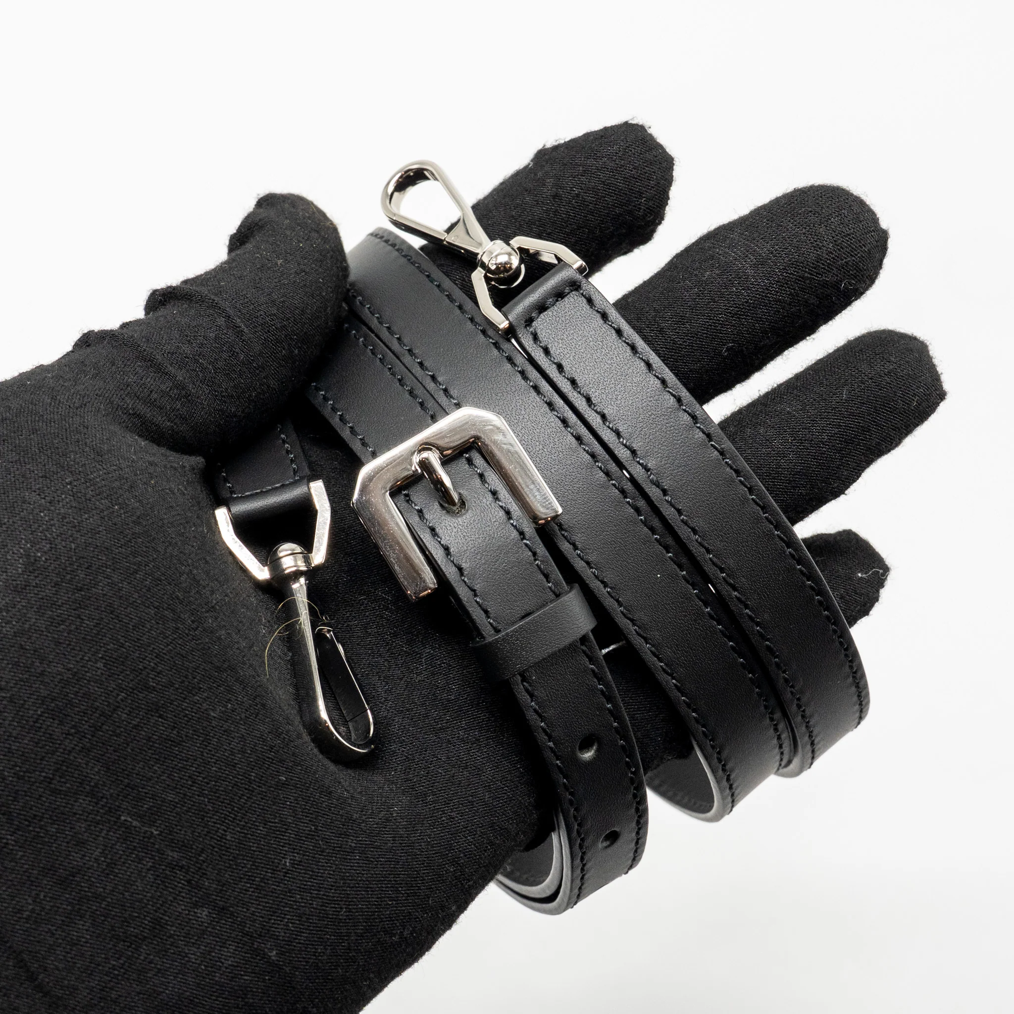 Goyard Monte Carlo Mini Case with Strap Goyardine Canvas/Leather Black/Brown SHW - Image 16