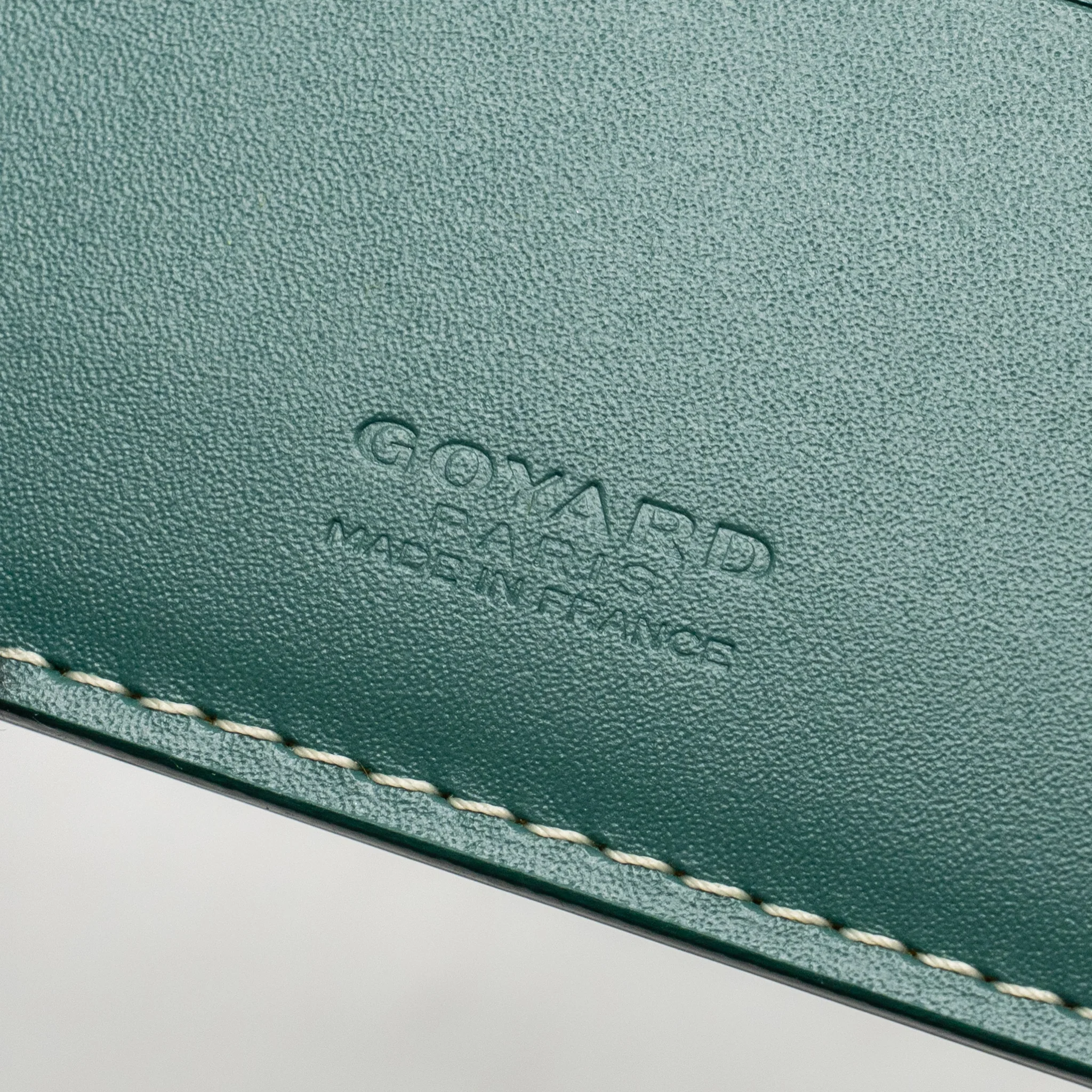 Goyard passport holder/compact wallet Goyardine canvas green - Image 11