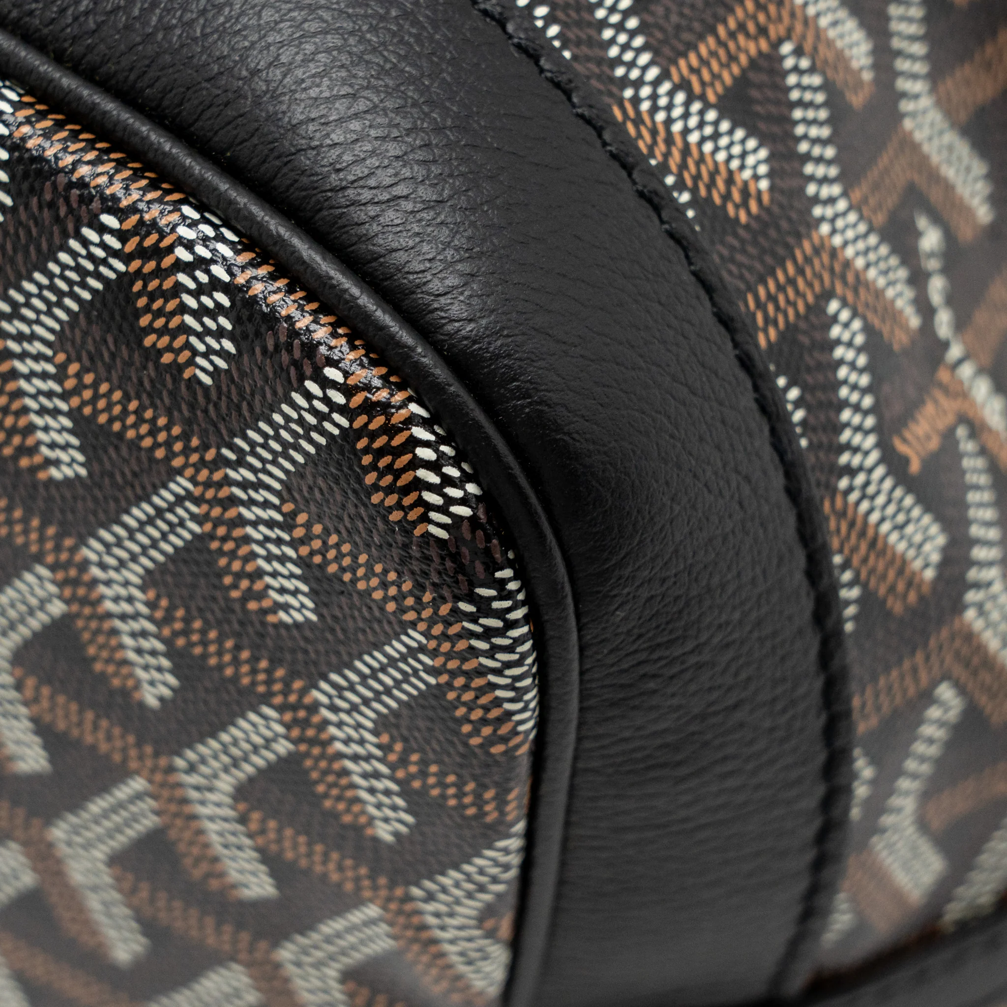 Goyard Petit Flot Bucket Bag Goyardline Canvas Black SHW - Image 11