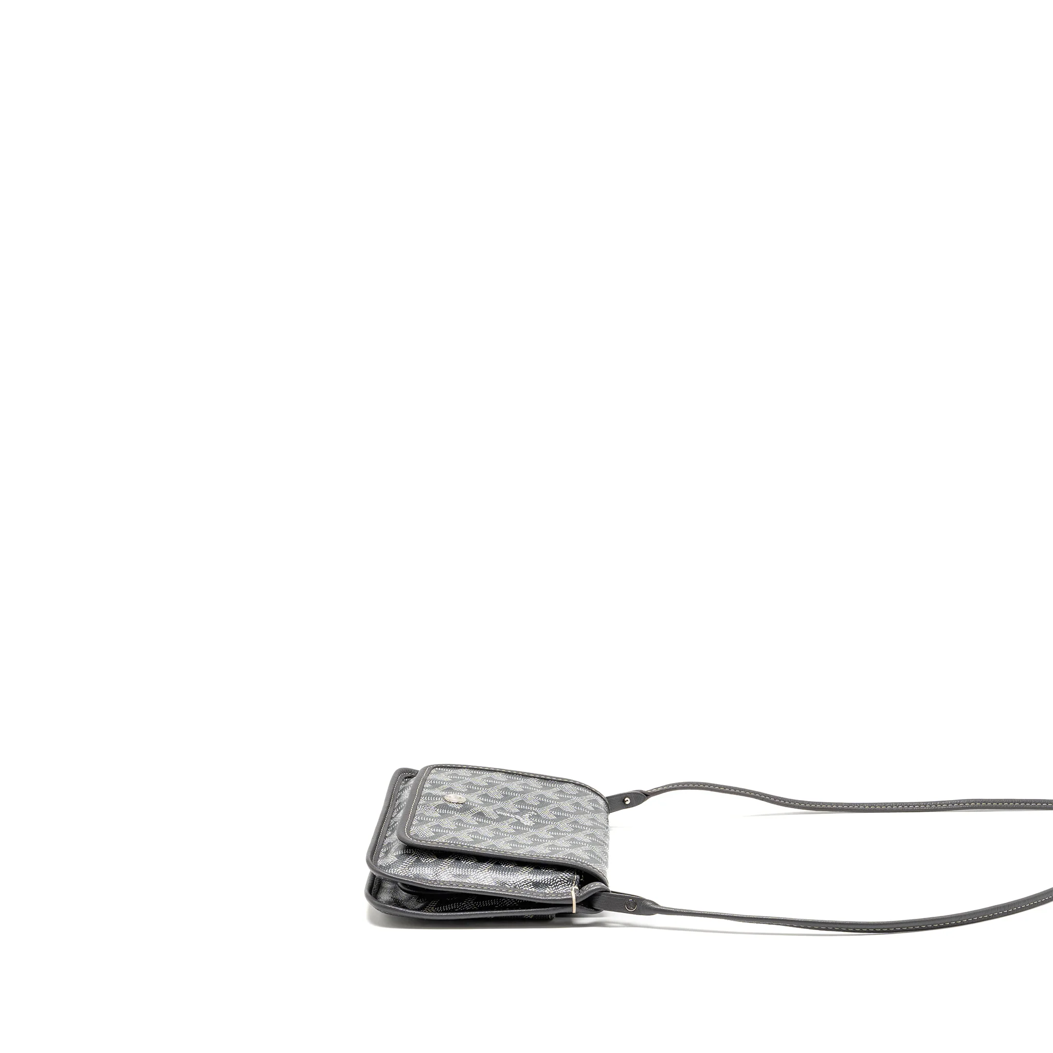 Goyard Plumet Pocket Wallet Goyardine Canvas/Calfskin Grey SHW - Image 4
