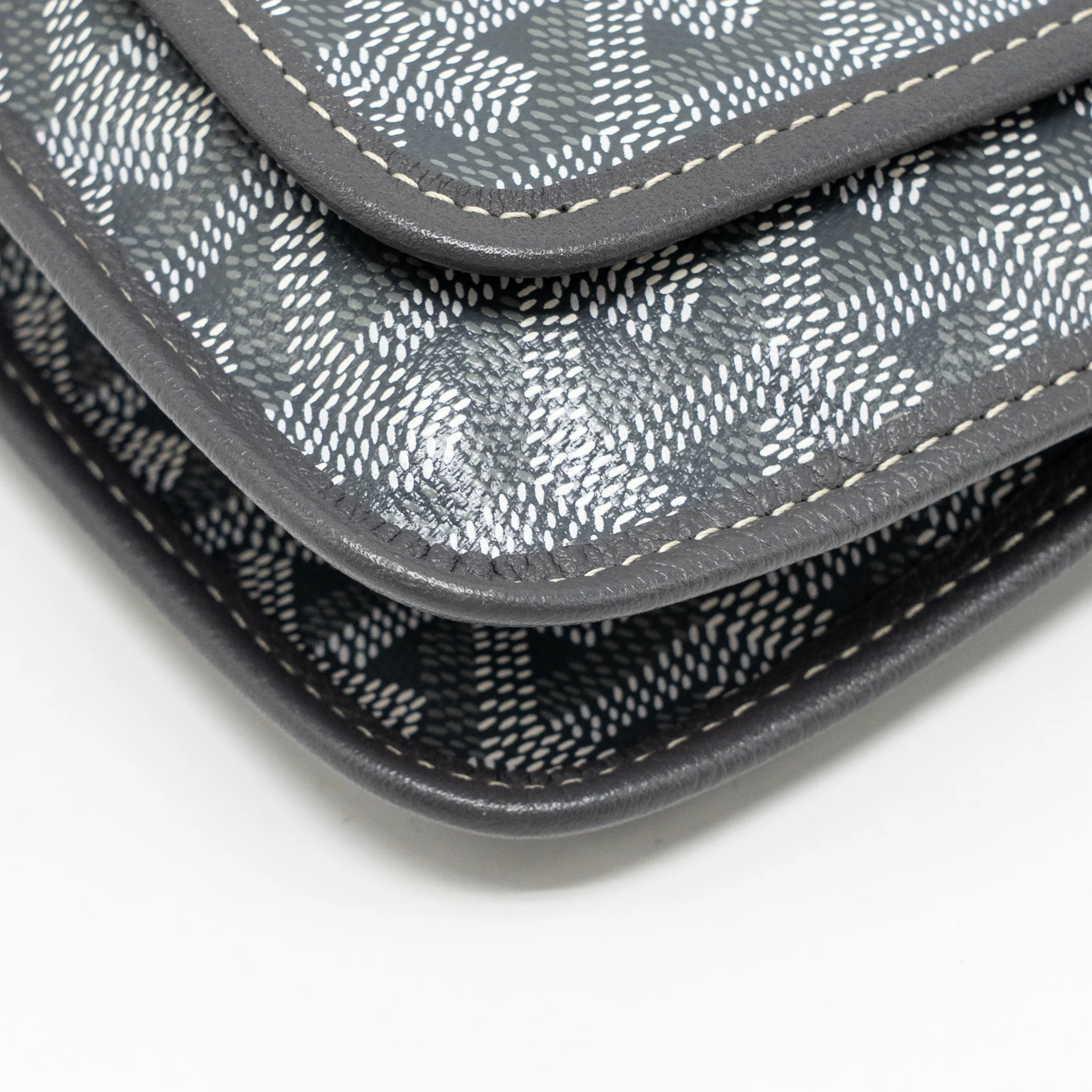 Goyard Plumet Pocket Wallet Goyardine Canvas/Calfskin Grey SHW - Image 8