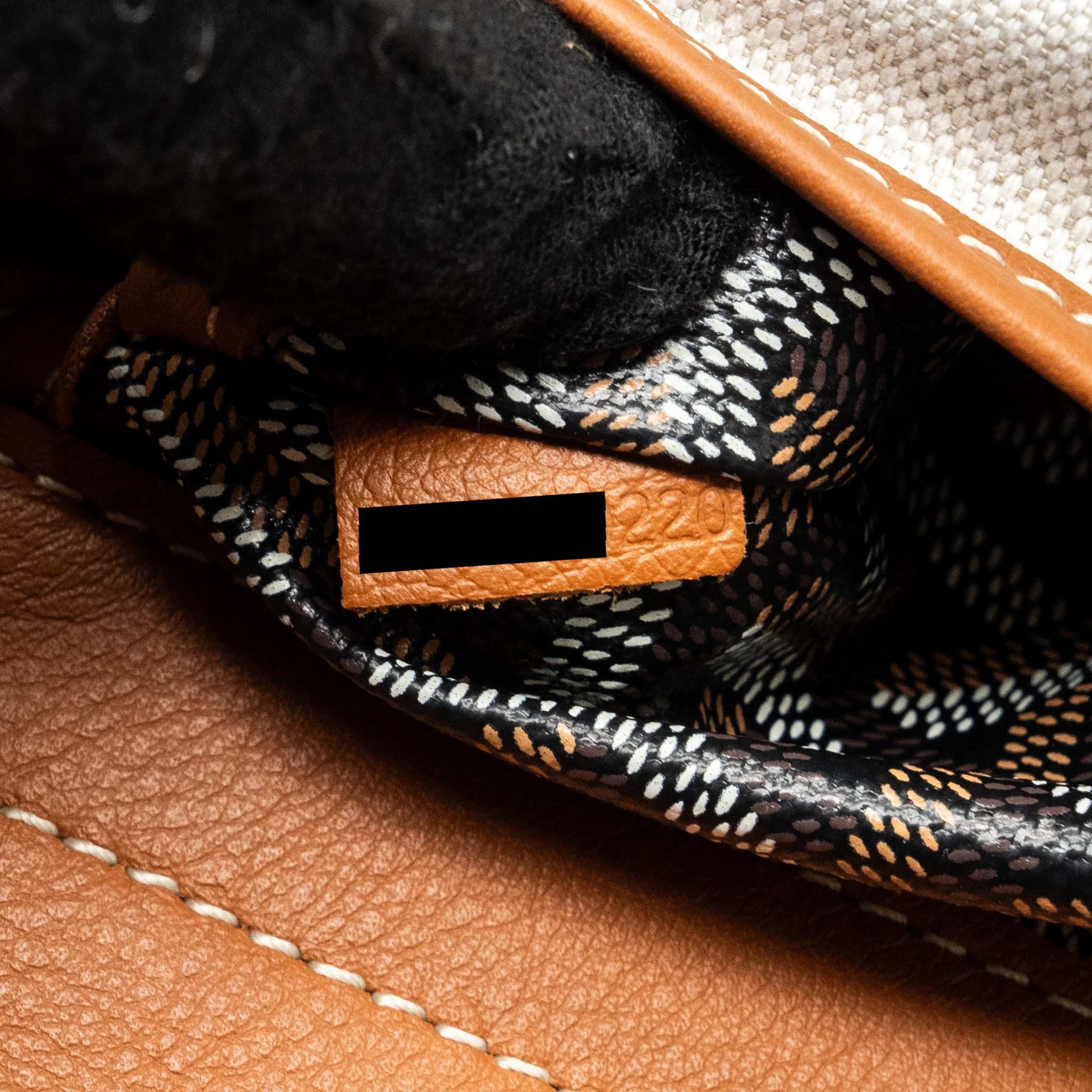 Goyard rouette tote bag goyardine canvas / calfskin brown SHW - Image 12