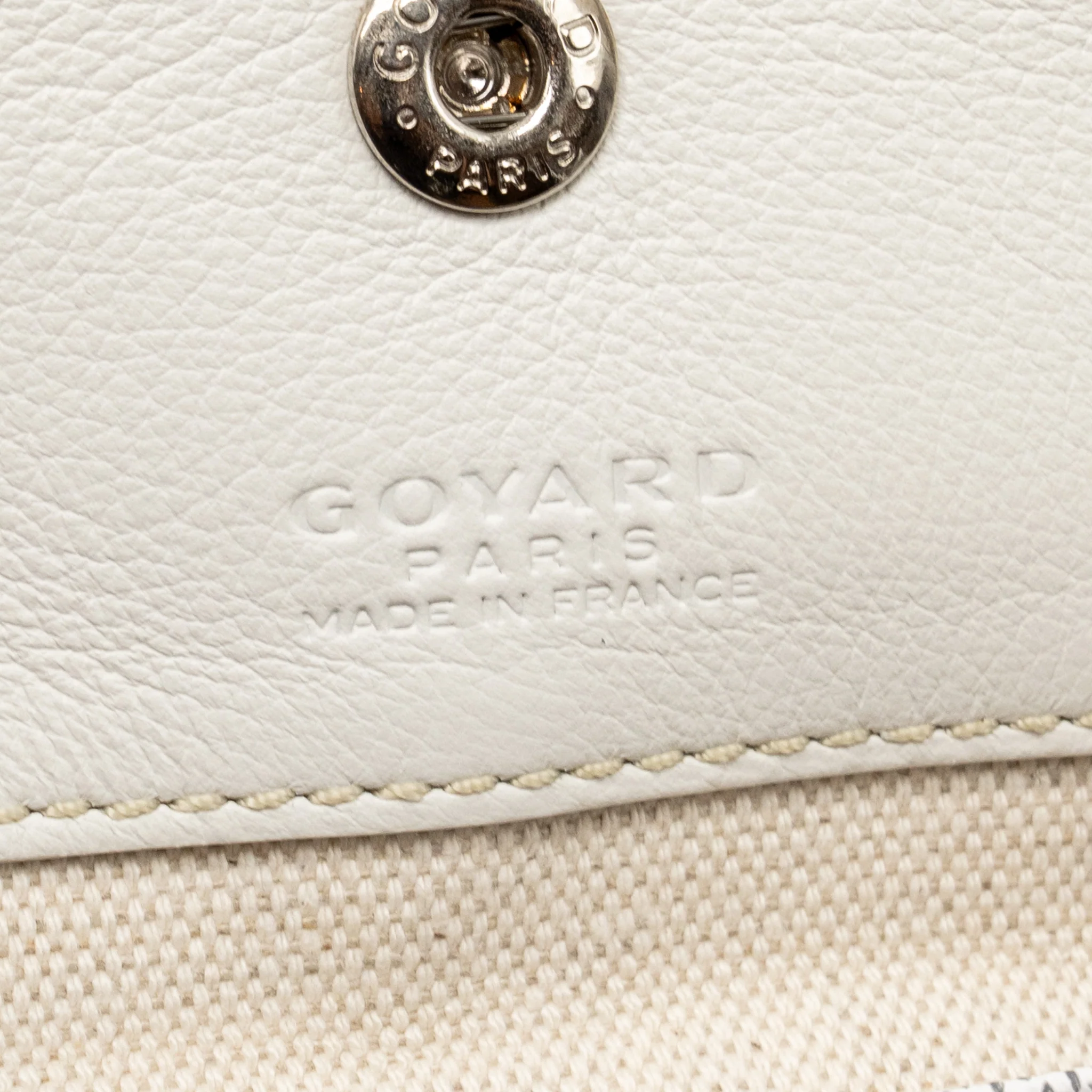 Goyard Saint Louis GM tote bag goyardine canvas / leather white - Image 12