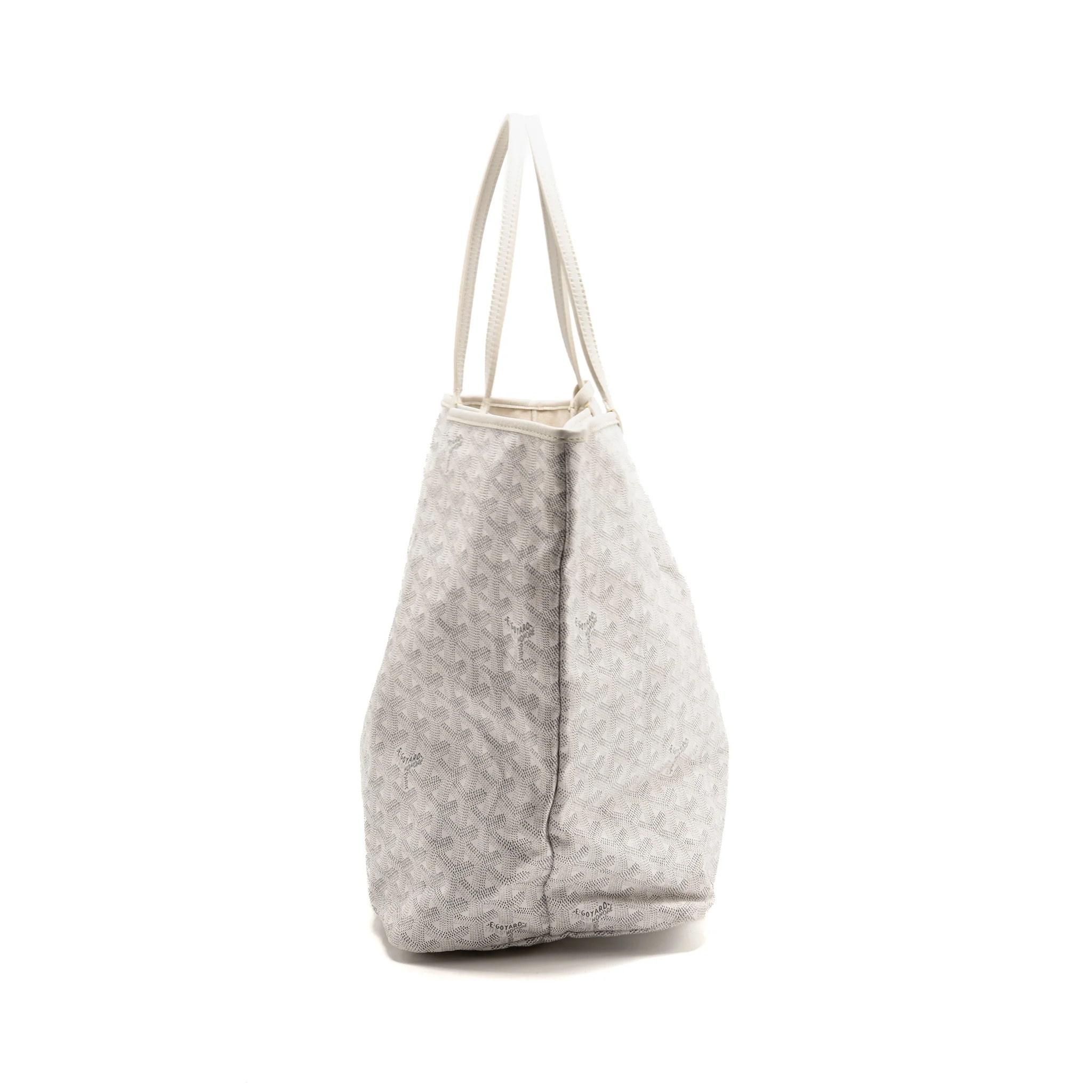 Goyard Saint Louis GM tote bag goyardine canvas / leather white - Image 3