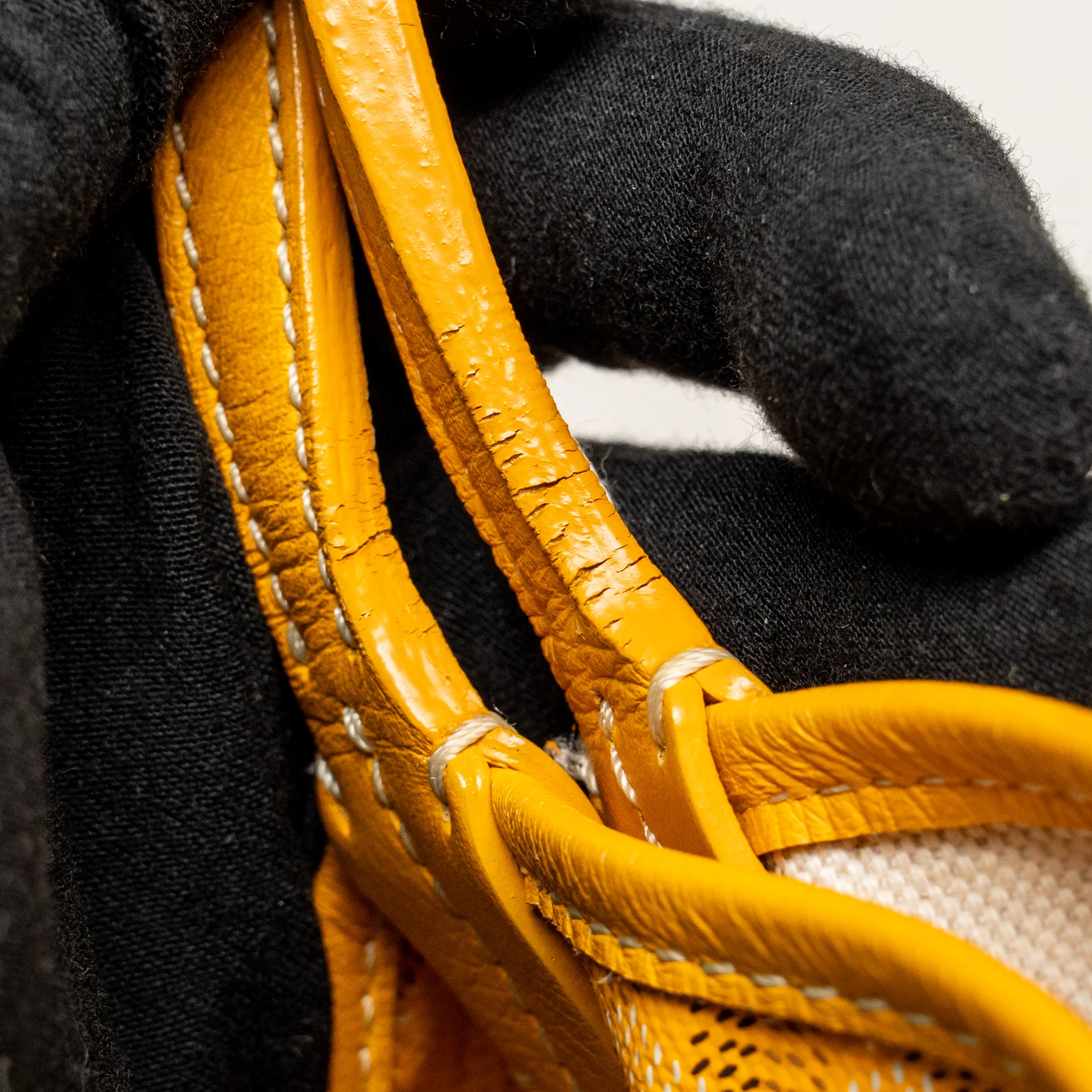 Goyard Saint Louis PM Tote Bag Goyardine Canvas/Calfskin Leather Yellow SHW - Image 12