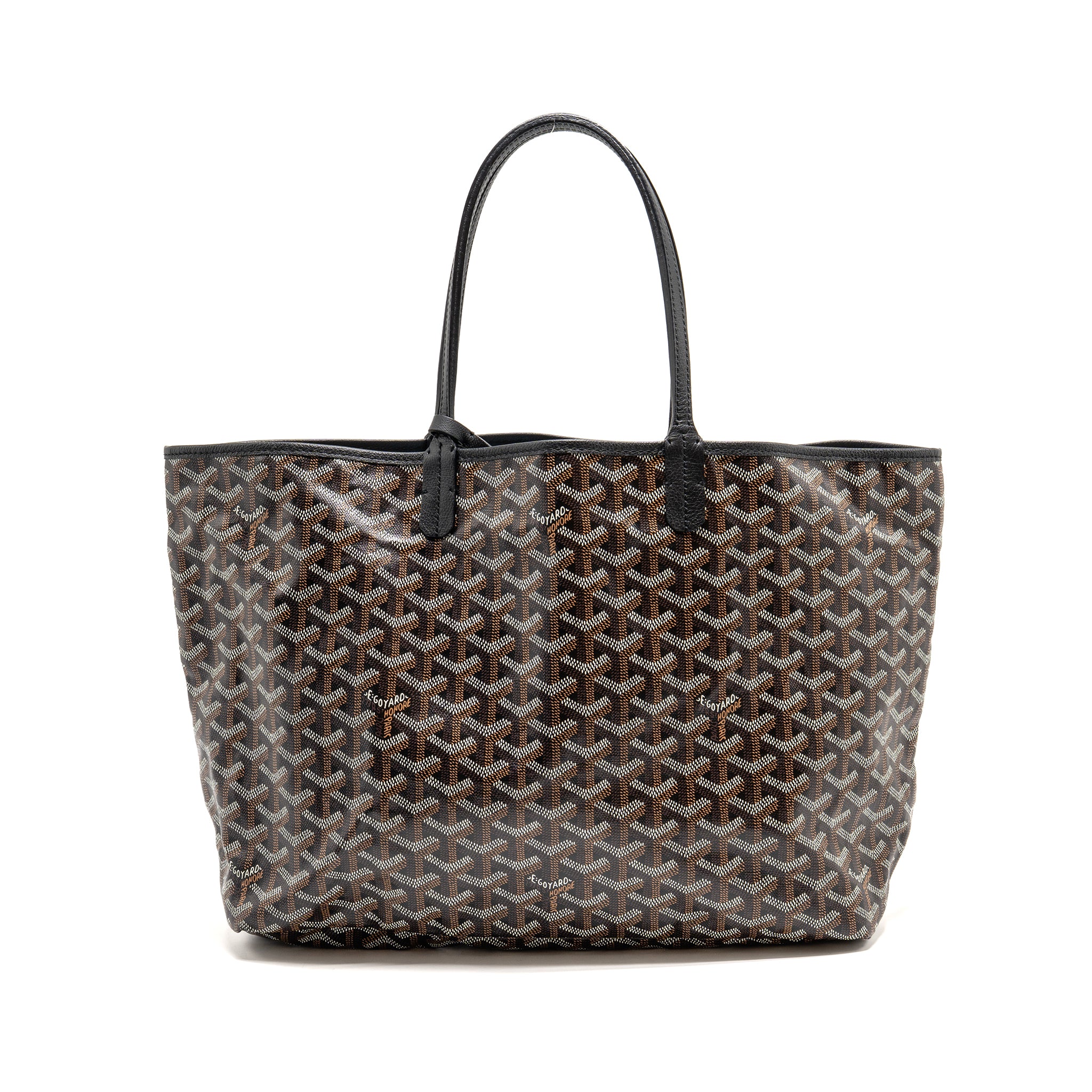 Goyard Saint Louis PM tote goyardine canvas / calfskin black - Image 2