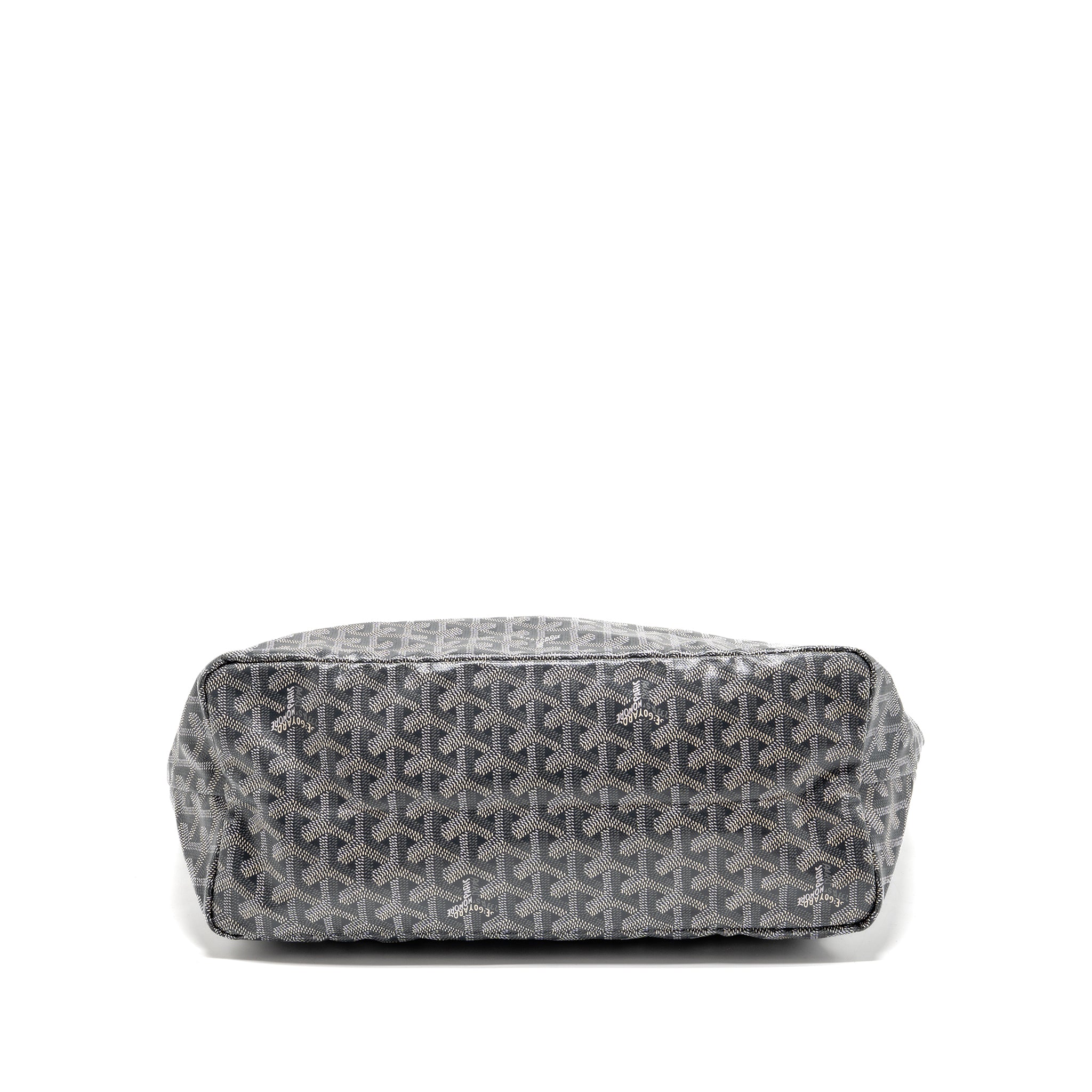 Goyard Saint Louis PM Tote Goyardine Canvas/Calfskin Grey SHW - Image 5