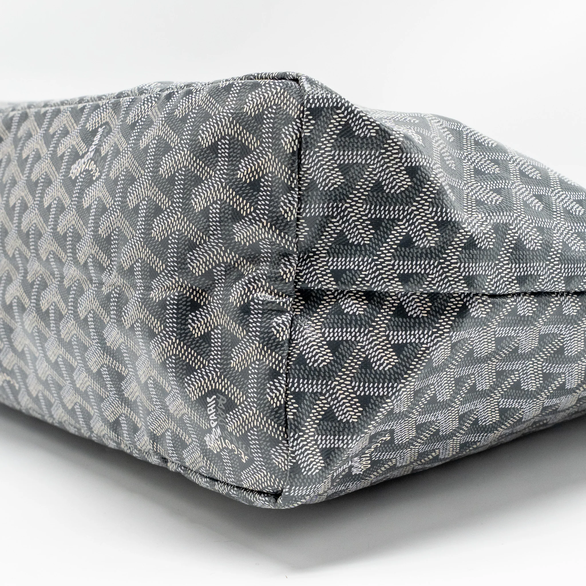 Goyard Saint Louis PM Tote Goyardine Canvas/Calfskin Grey SHW - Image 7