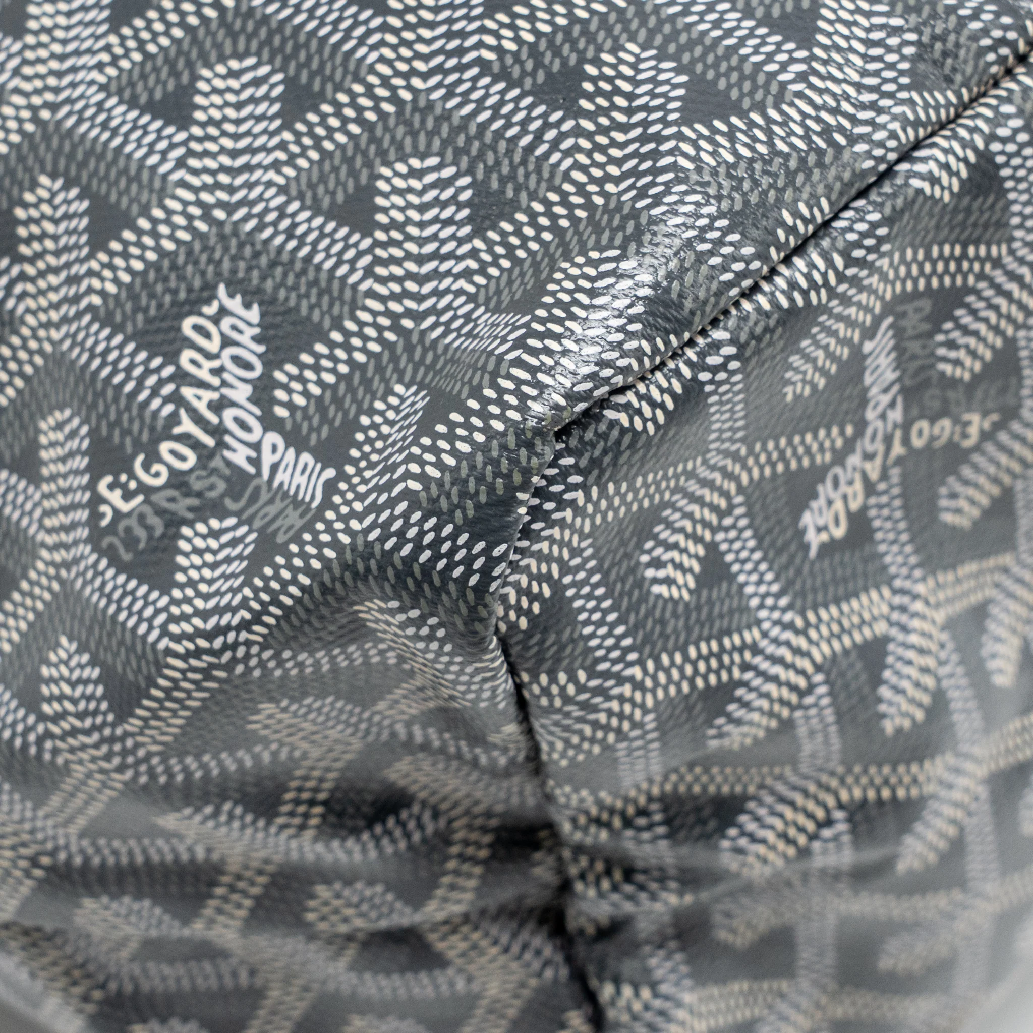 Goyard Saint Louis PM Tote Goyardine Canvas/Calfskin Grey SHW - Image 8