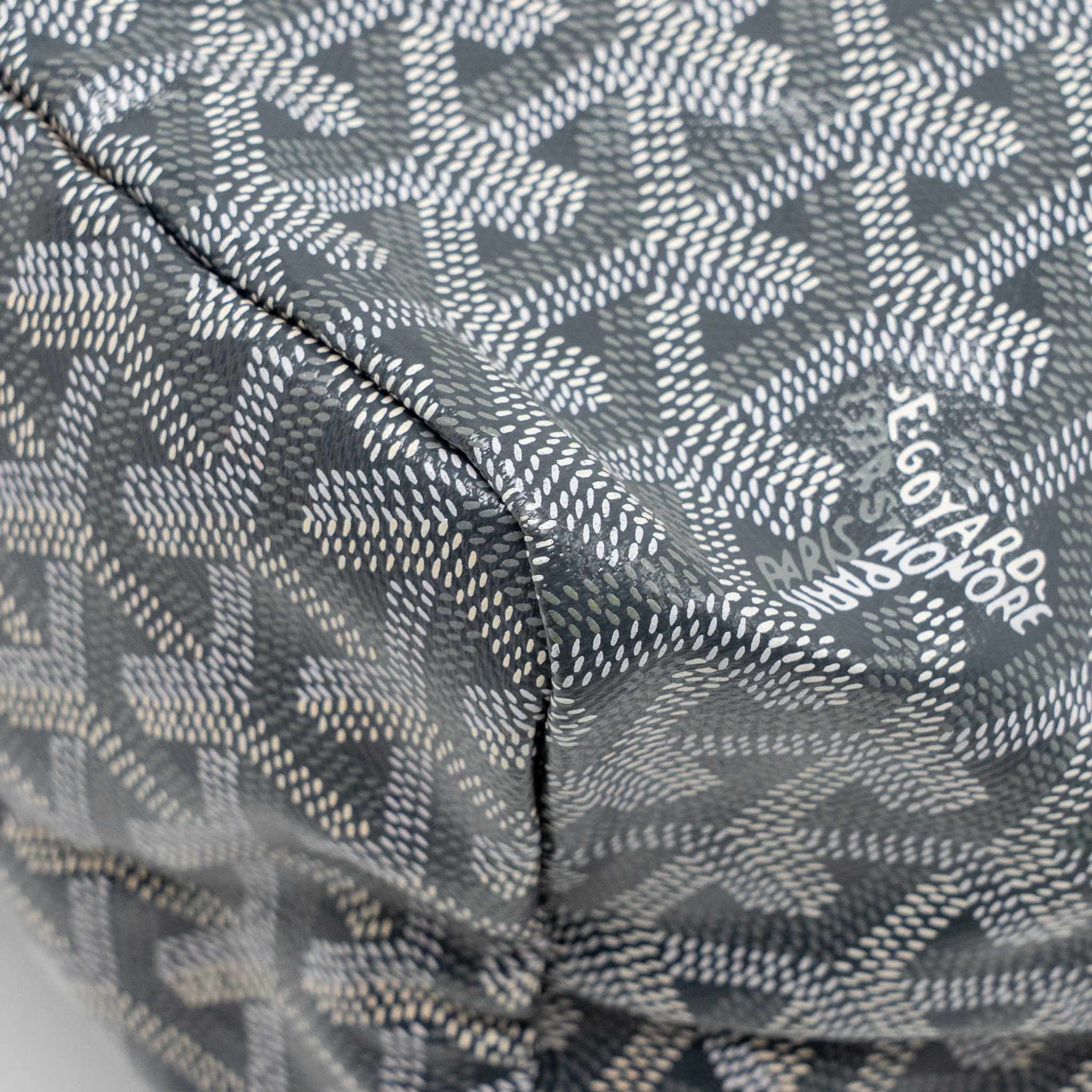 Goyard Saint Louis PM Tote Goyardine Canvas/Calfskin Grey SHW - Image 9