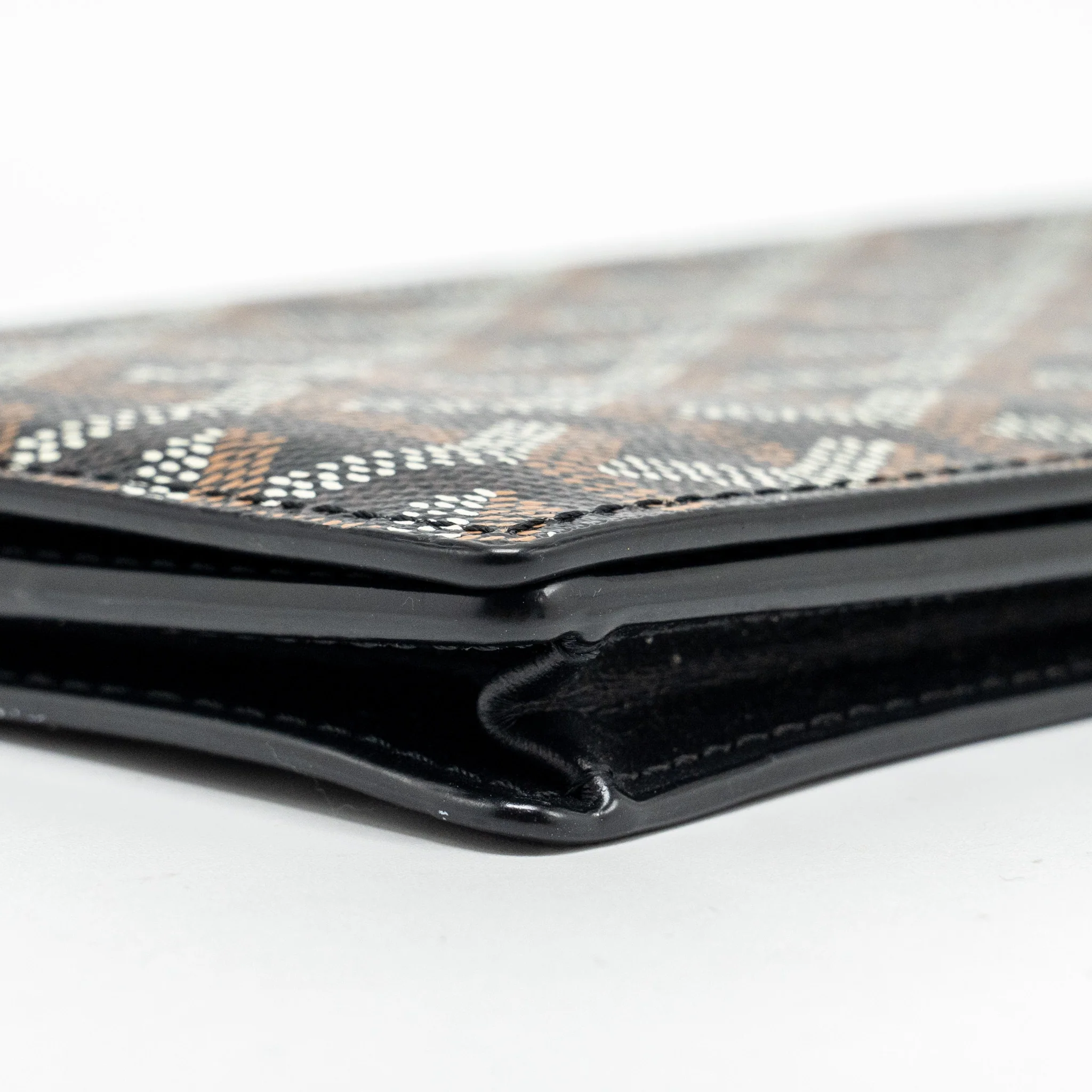 Goyard Saint Roch Long Wallet Goyardine Canvas / Calfskin Black SHW - Image 6