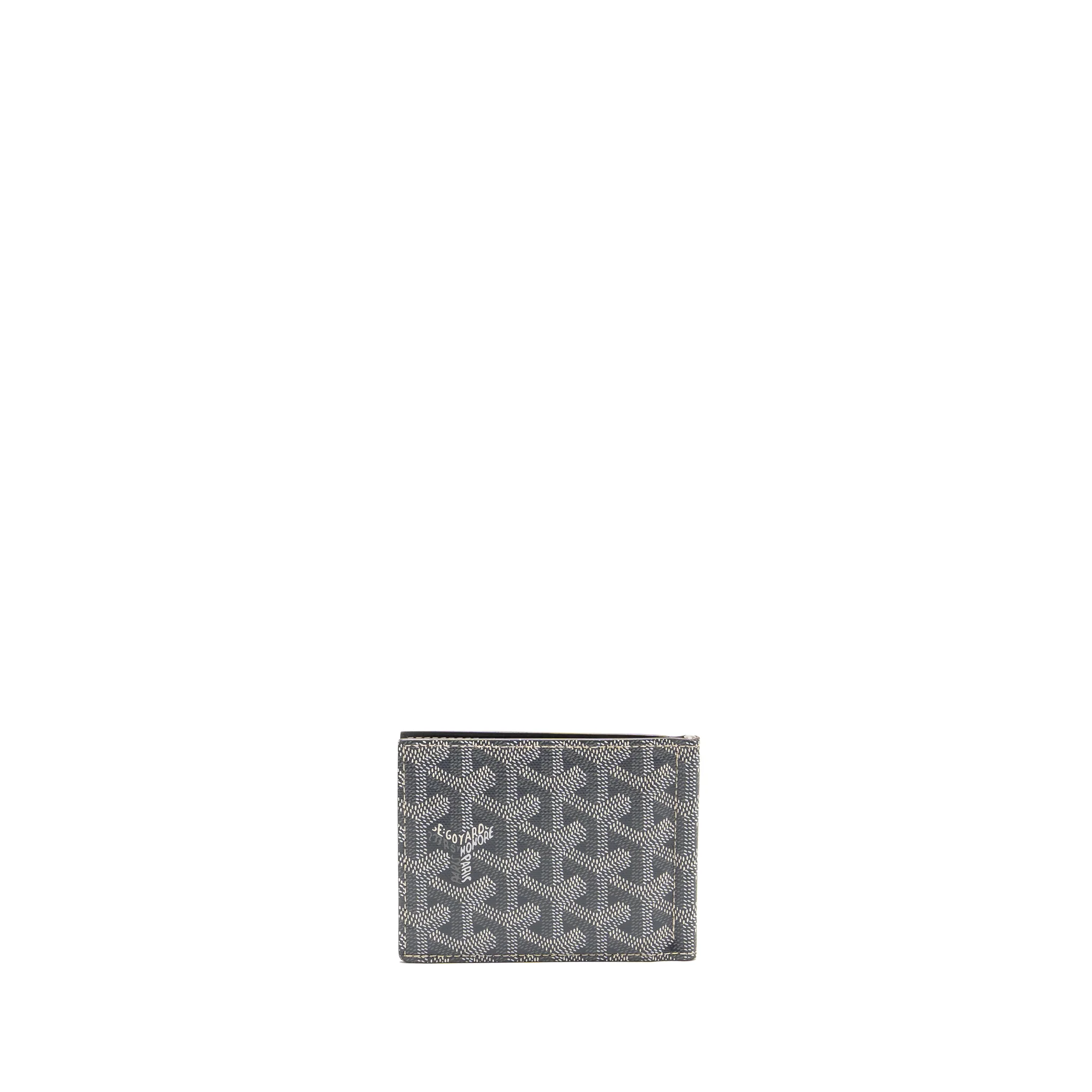 Goyard Saint-Thomas Bifold Money Clip Card Holder Goyardine Canvas Grey - Image 2