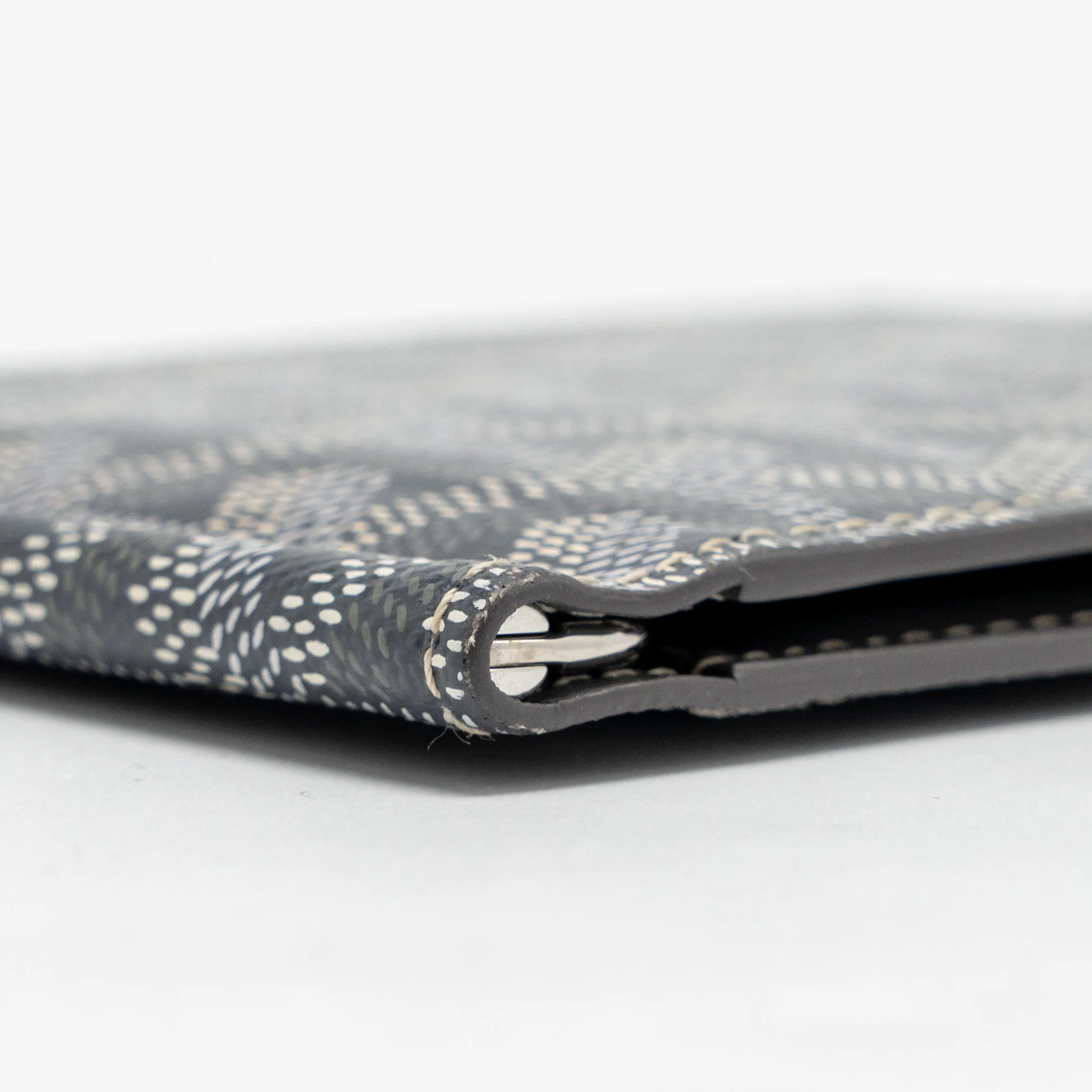 Goyard Saint-Thomas Bifold Money Clip Card Holder Goyardine Canvas Grey - Image 3