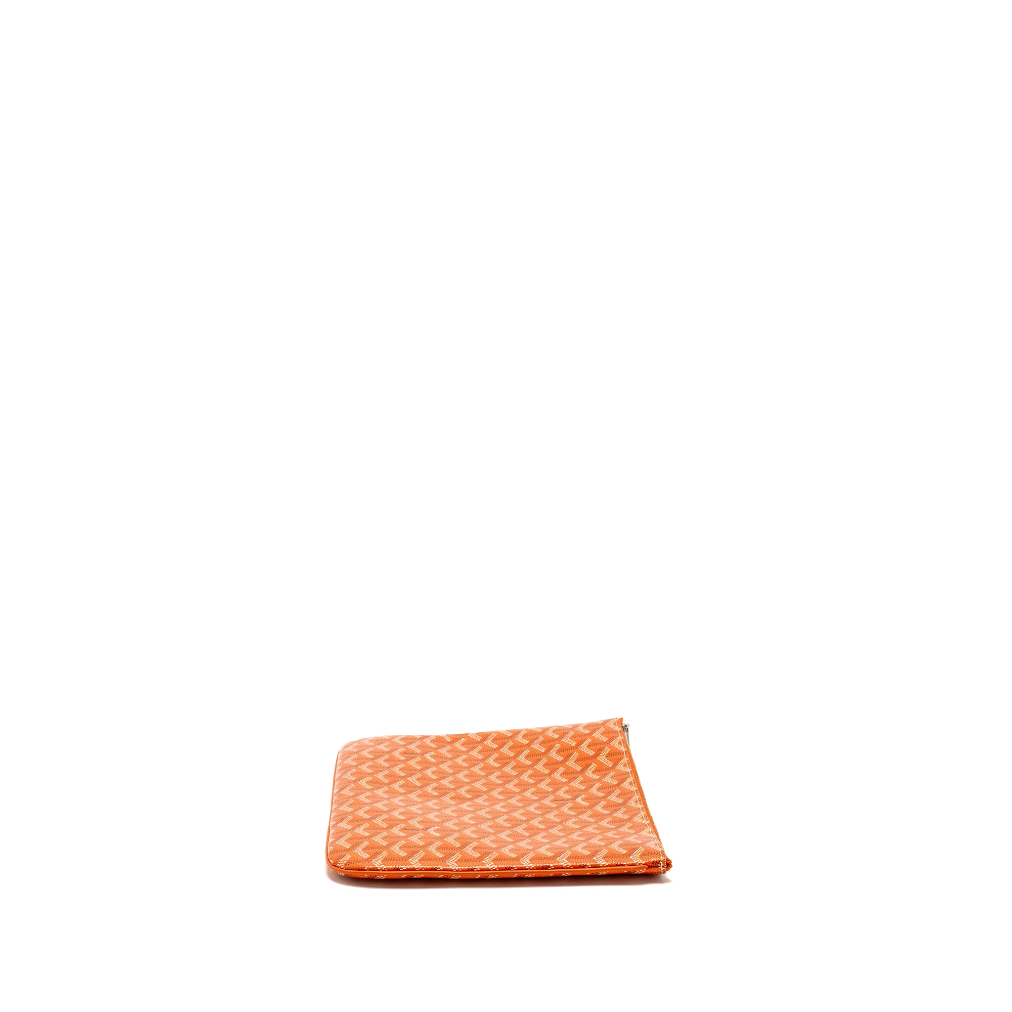 Goyard Senat MM Pouch Goyardine Canvas Orange SHW - Image 3