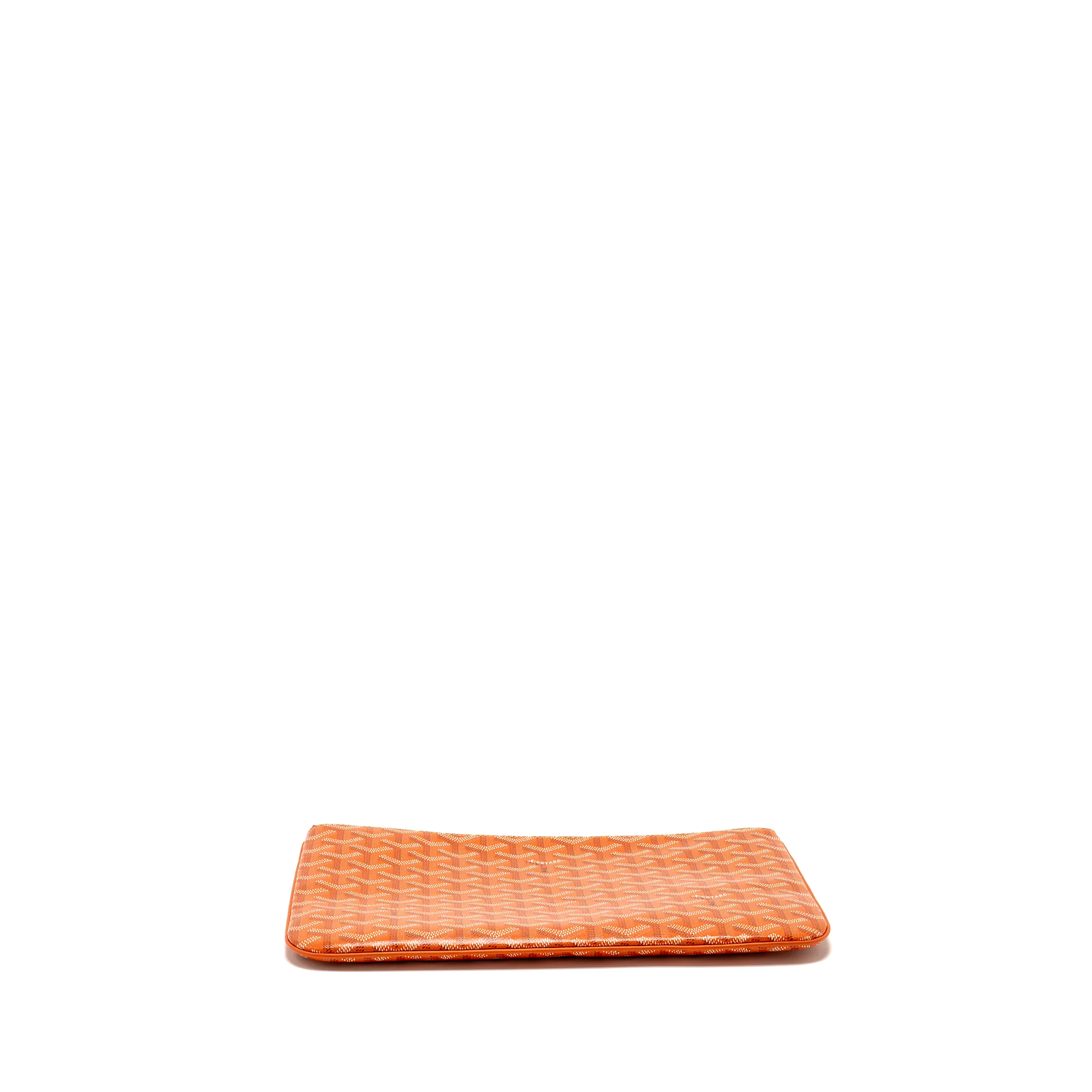 Goyard Senat MM Pouch Goyardine Canvas Orange SHW - Image 5