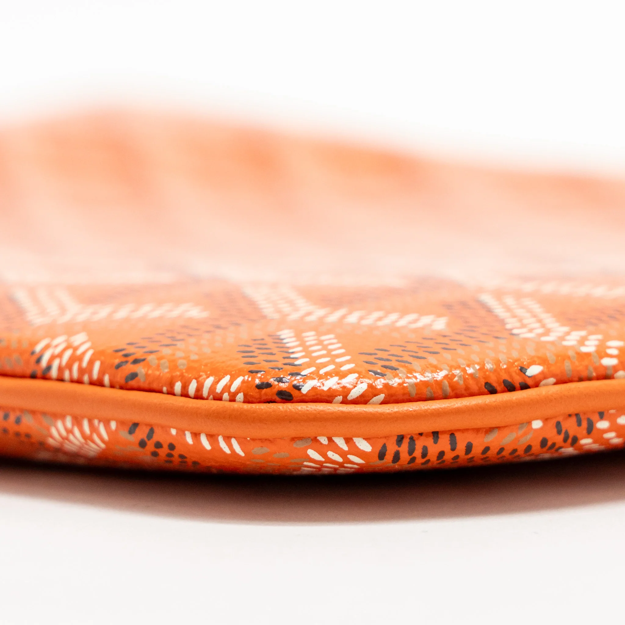 Goyard Senat MM Pouch Goyardine Canvas Orange SHW - Image 7