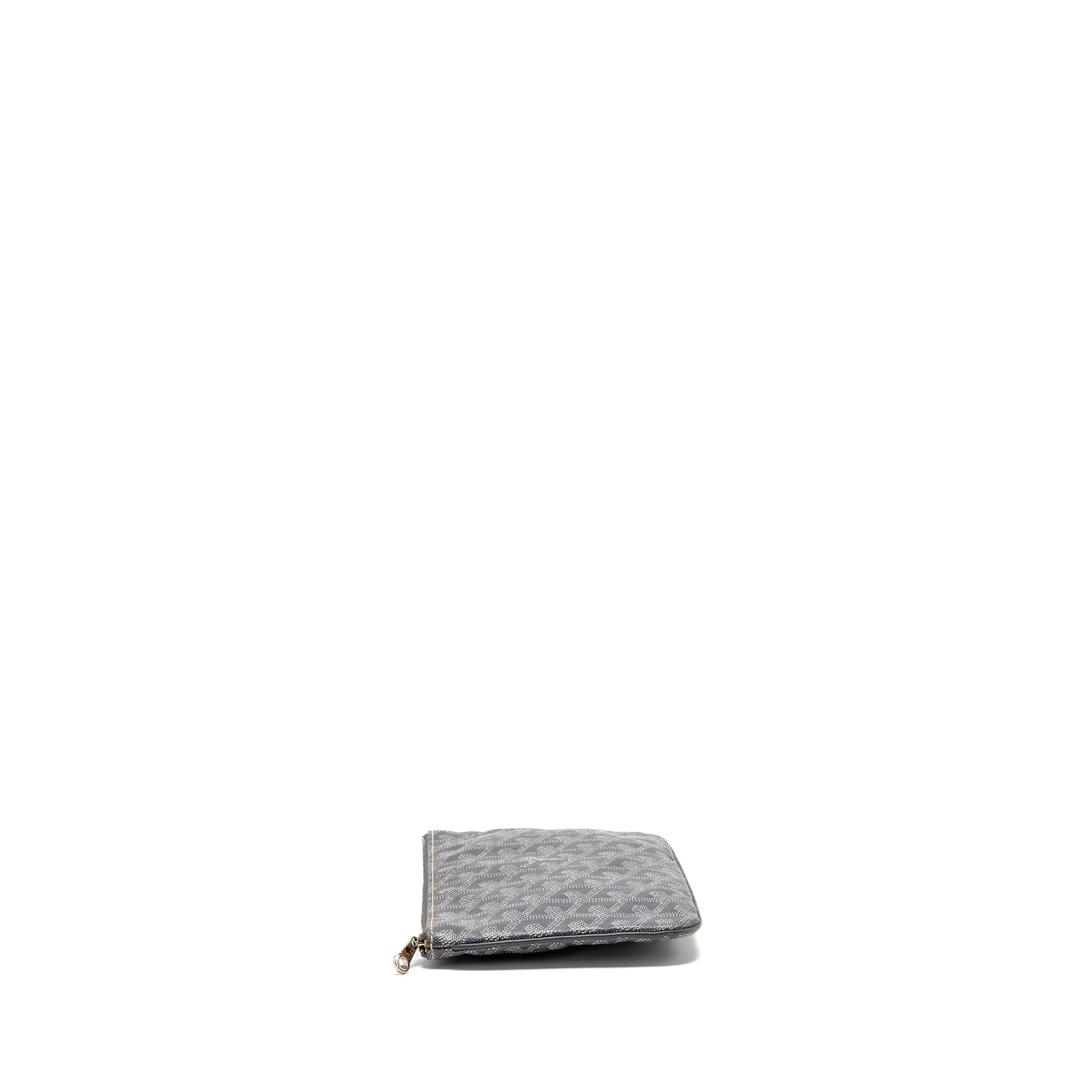 Goyard Senat Pouch PM Goyardine Canvas/Calfskin Grey SHW - Image 3