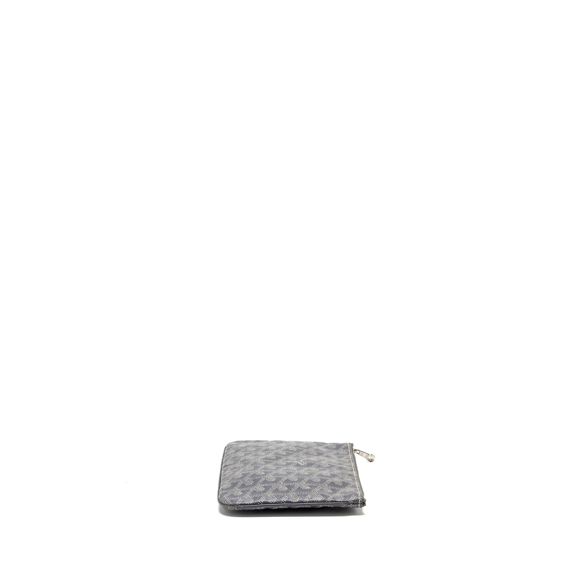 Goyard Senat Pouch PM Goyardine Canvas/Calfskin Grey SHW - Image 4