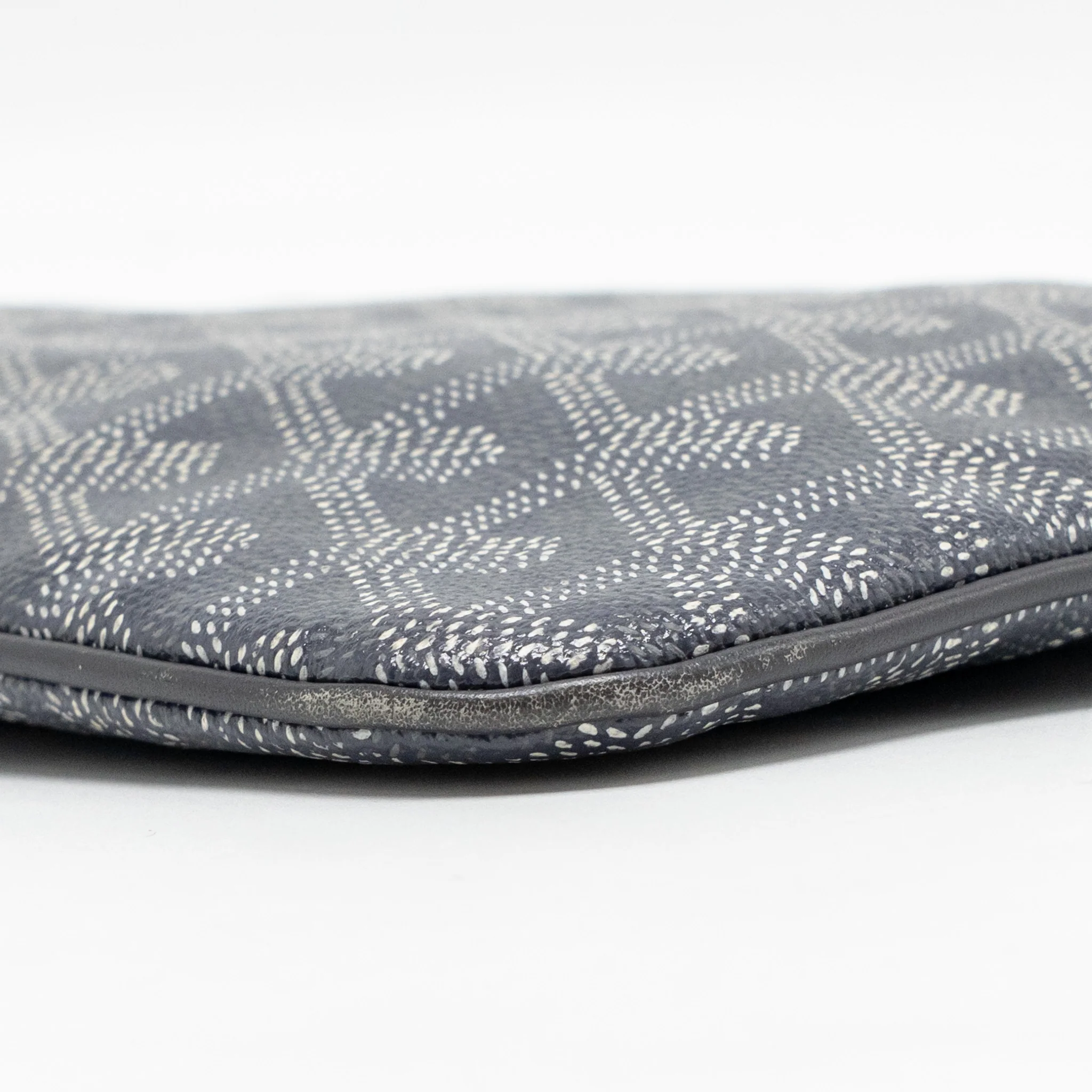 Goyard Senat Pouch PM Goyardine Canvas/Calfskin Grey SHW - Image 7
