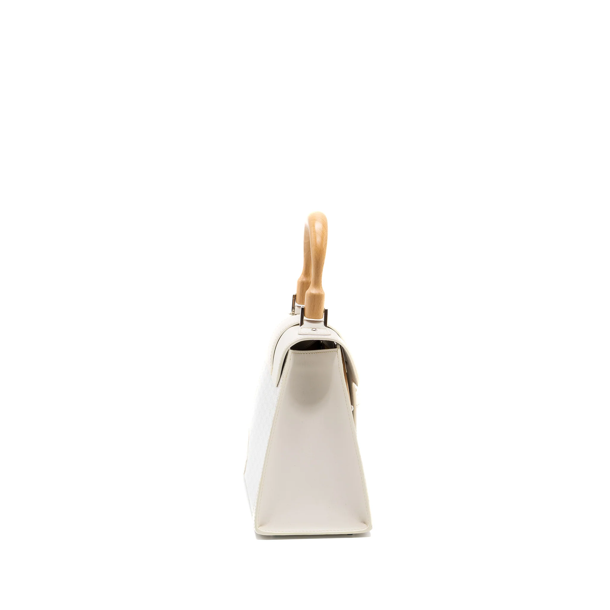 Goyard Structure Saigon PM bag canvas / calfskin white SHW - Image 3