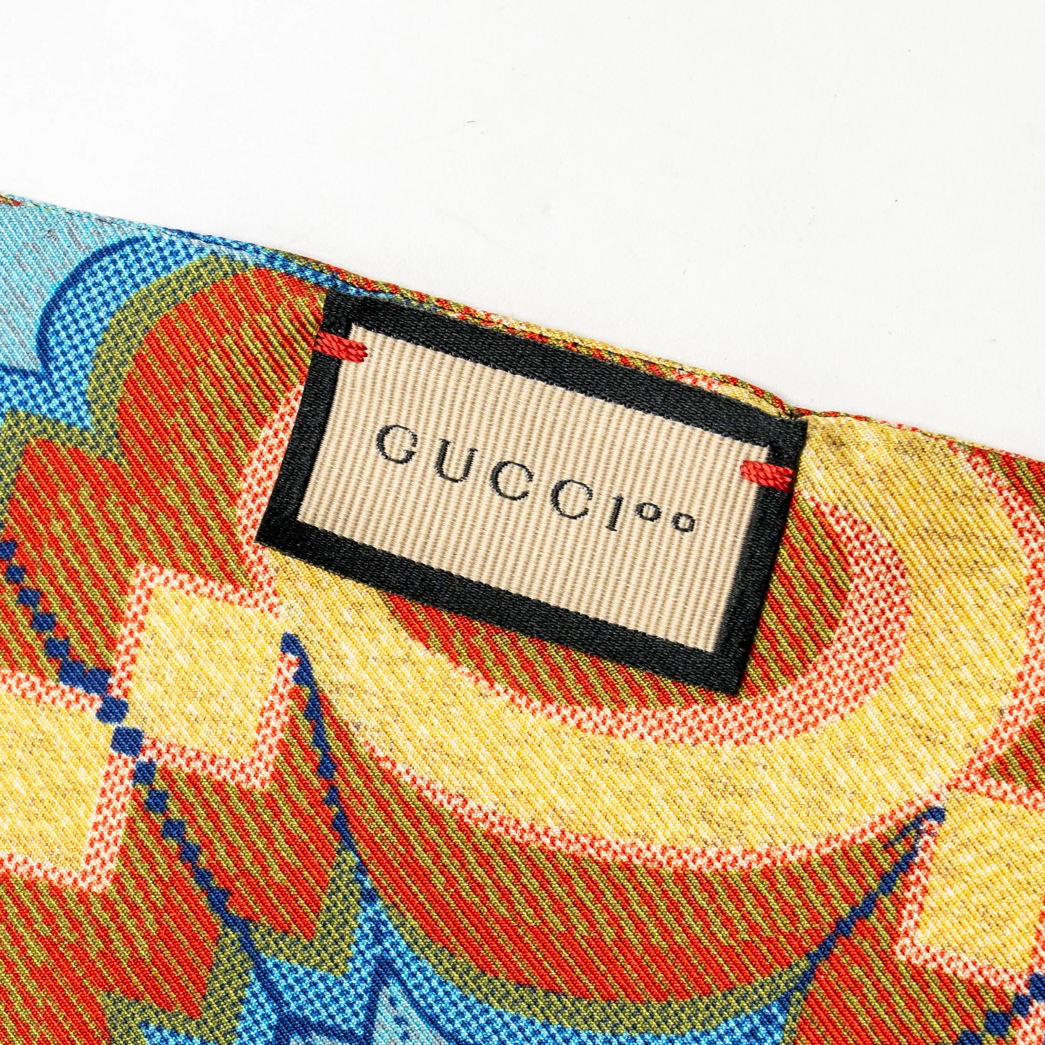 Gucci 100th Anniversary Limited Edition 17/2 x 180 Scarf GG Logo Silk Multicolor - Image 4