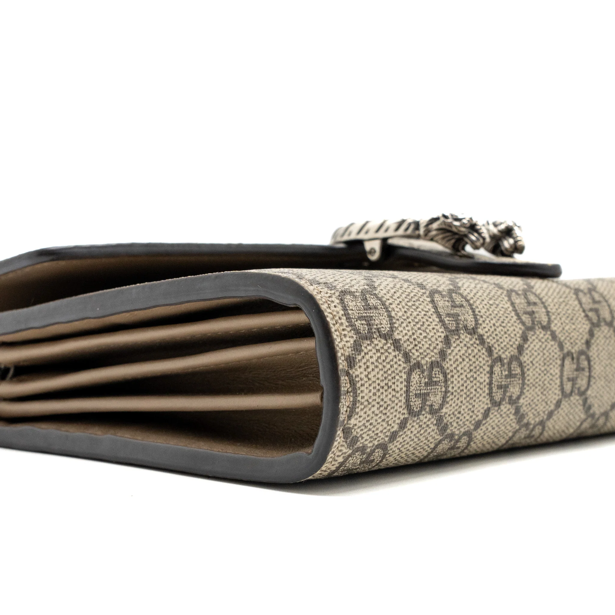 Gucci dionysus wallet on chain GG Supreme Canvas / leather beige SHW - Image 6