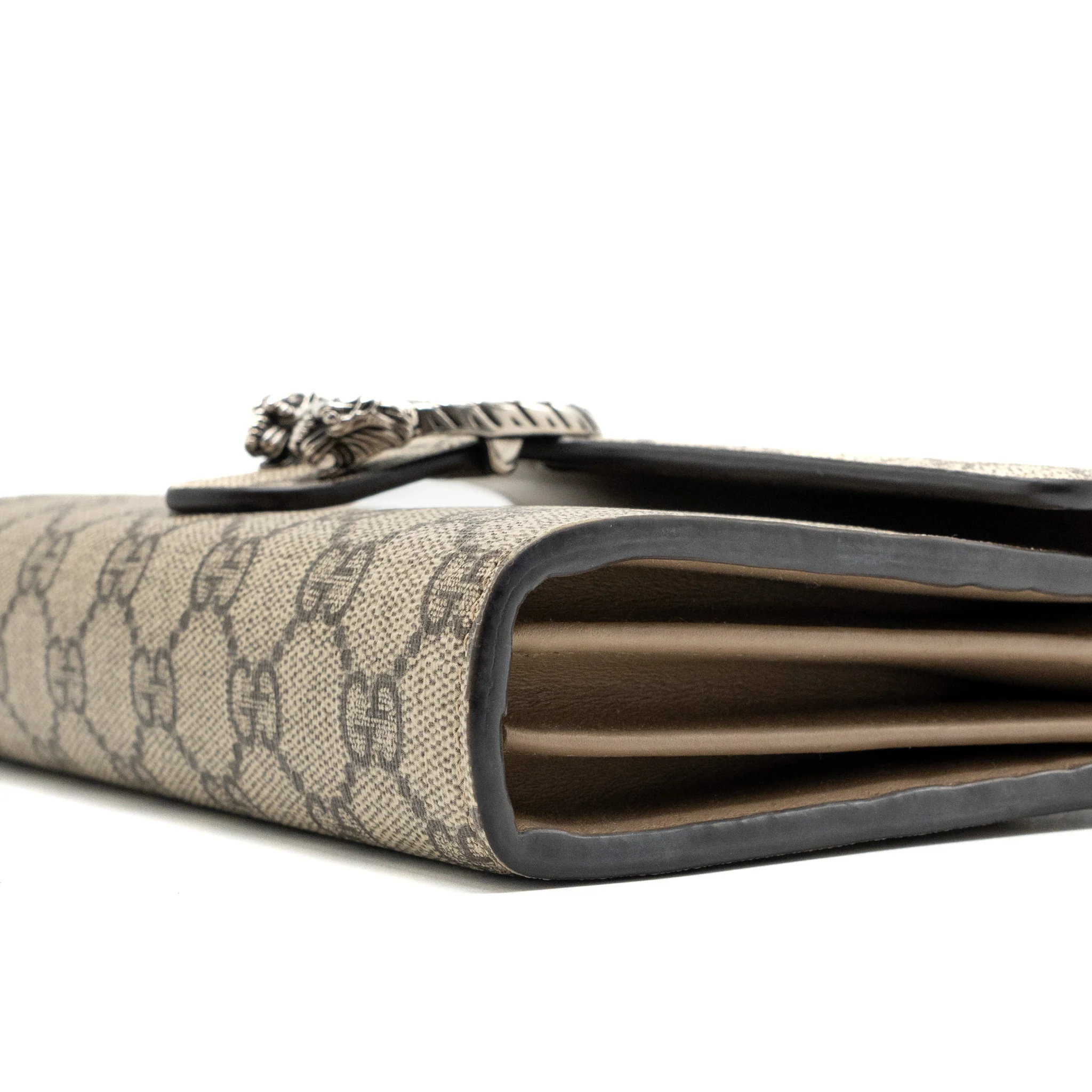 Gucci dionysus wallet on chain GG Supreme Canvas / leather beige SHW - Image 7