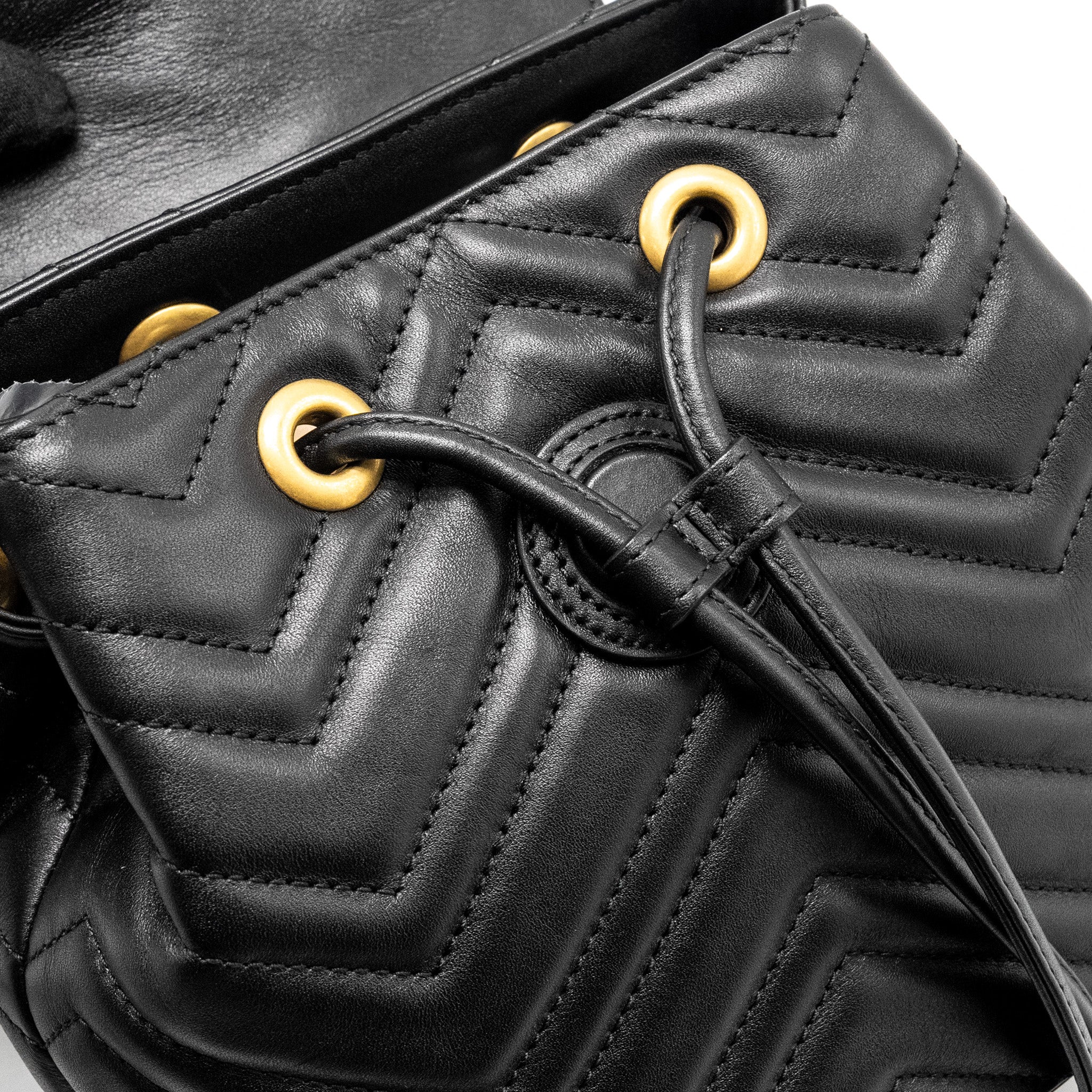 Gucci GG Marmont Backpack Calfskin Black GHW - Image 14