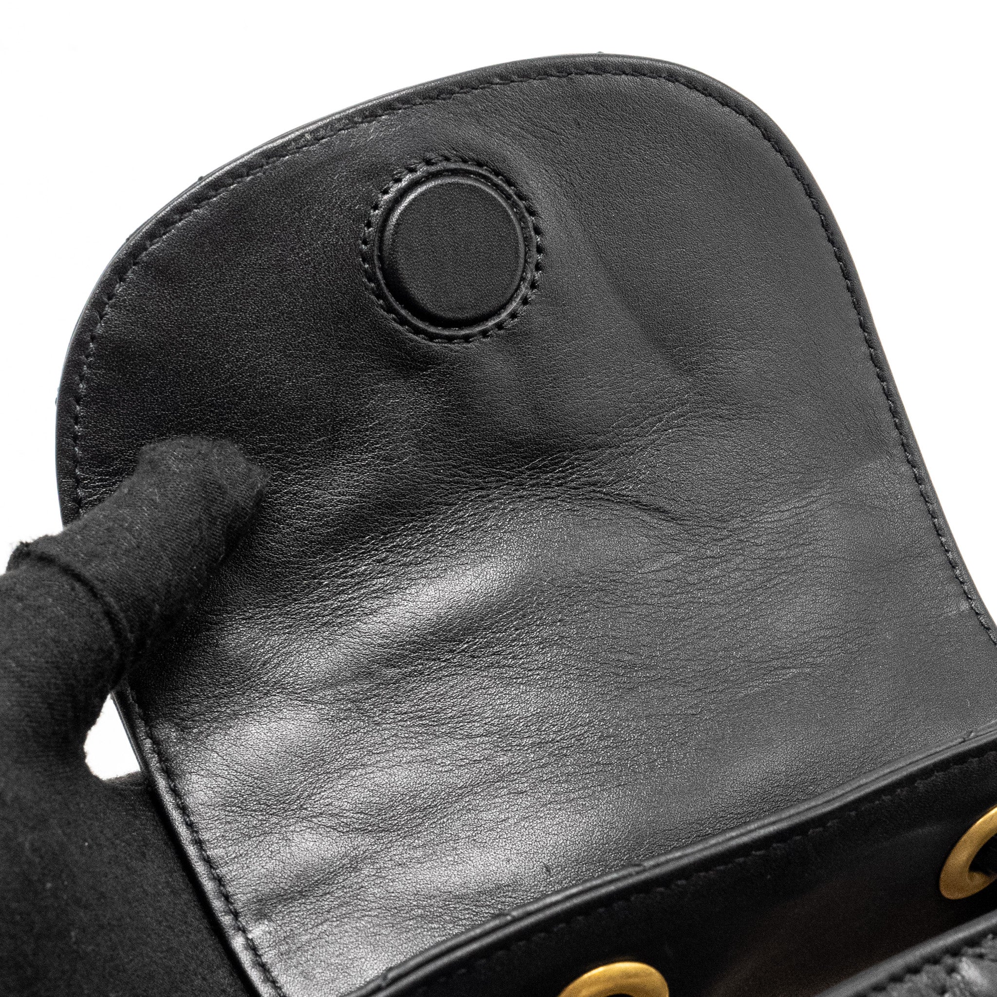 Gucci GG Marmont Backpack Calfskin Black GHW - Image 15