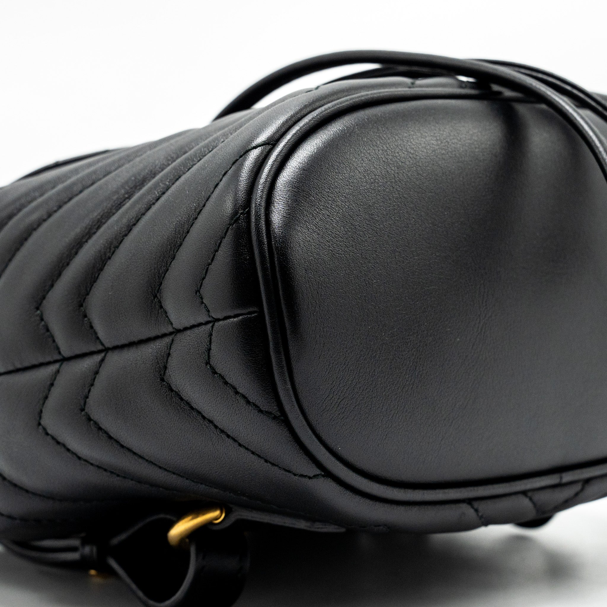 Gucci GG Marmont Backpack Calfskin Black GHW - Image 6