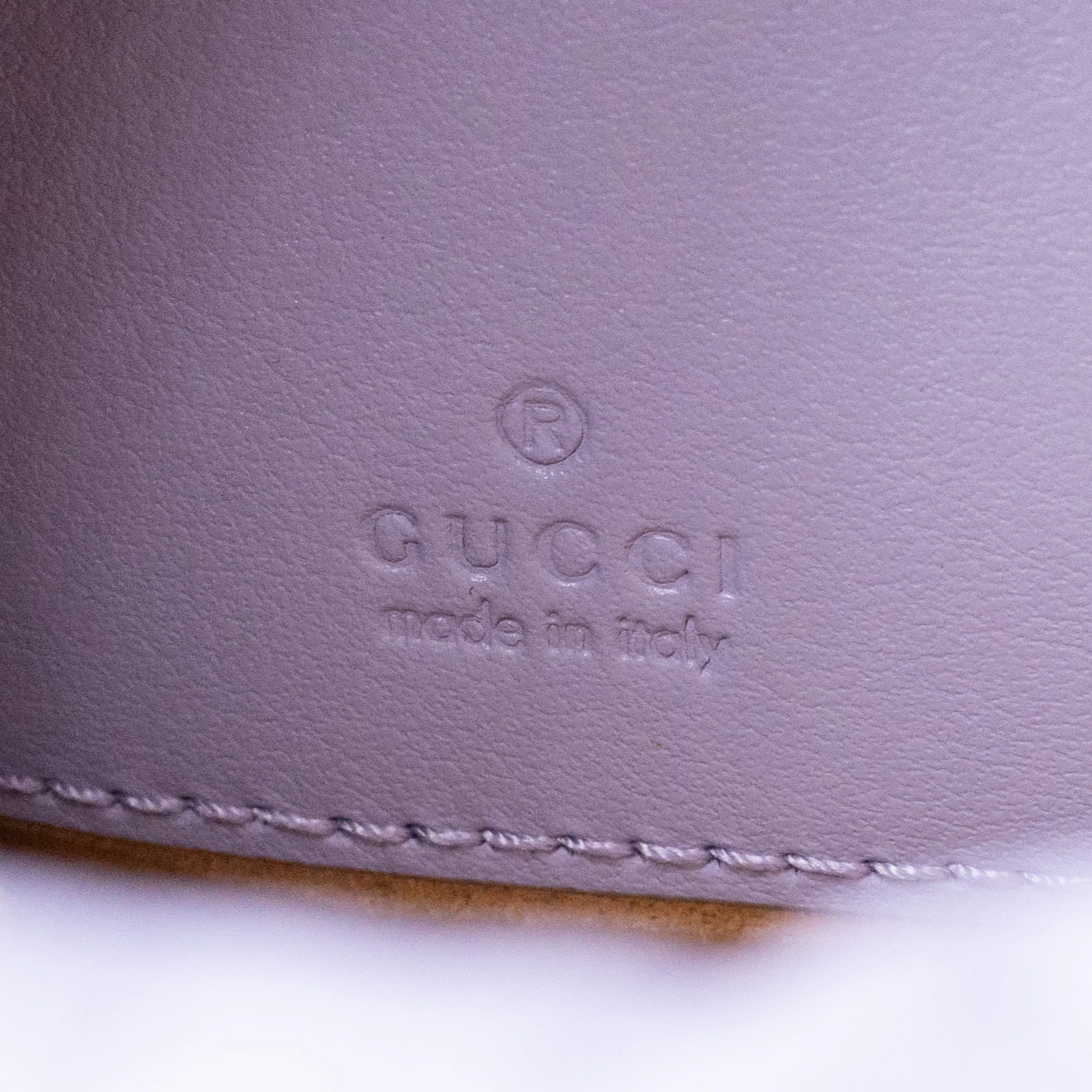 Gucci GG Marmont Bucket Bag Calfskin Light Purple SHW - Image 14