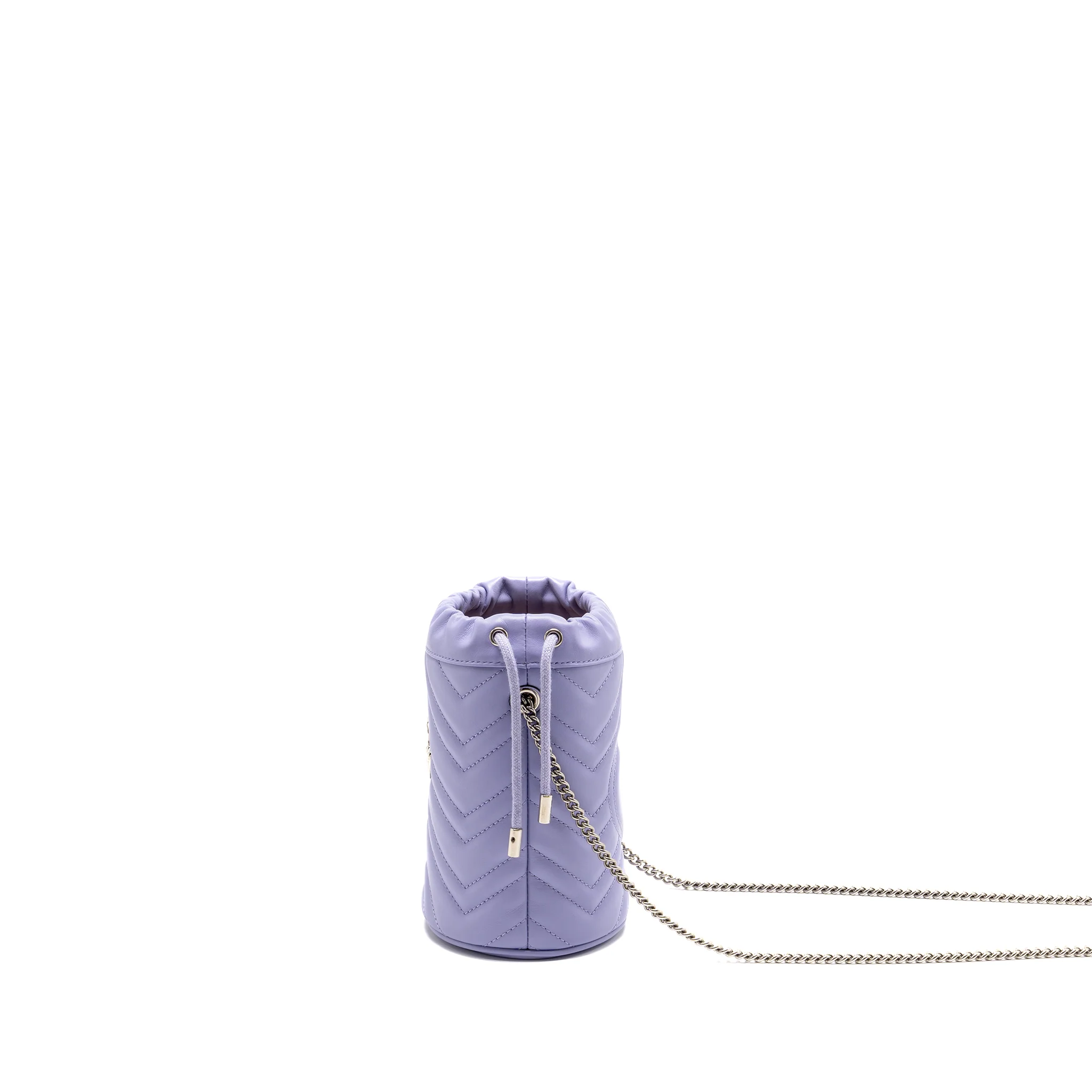 Gucci GG Marmont Bucket Bag Calfskin Light Purple SHW - Image 4