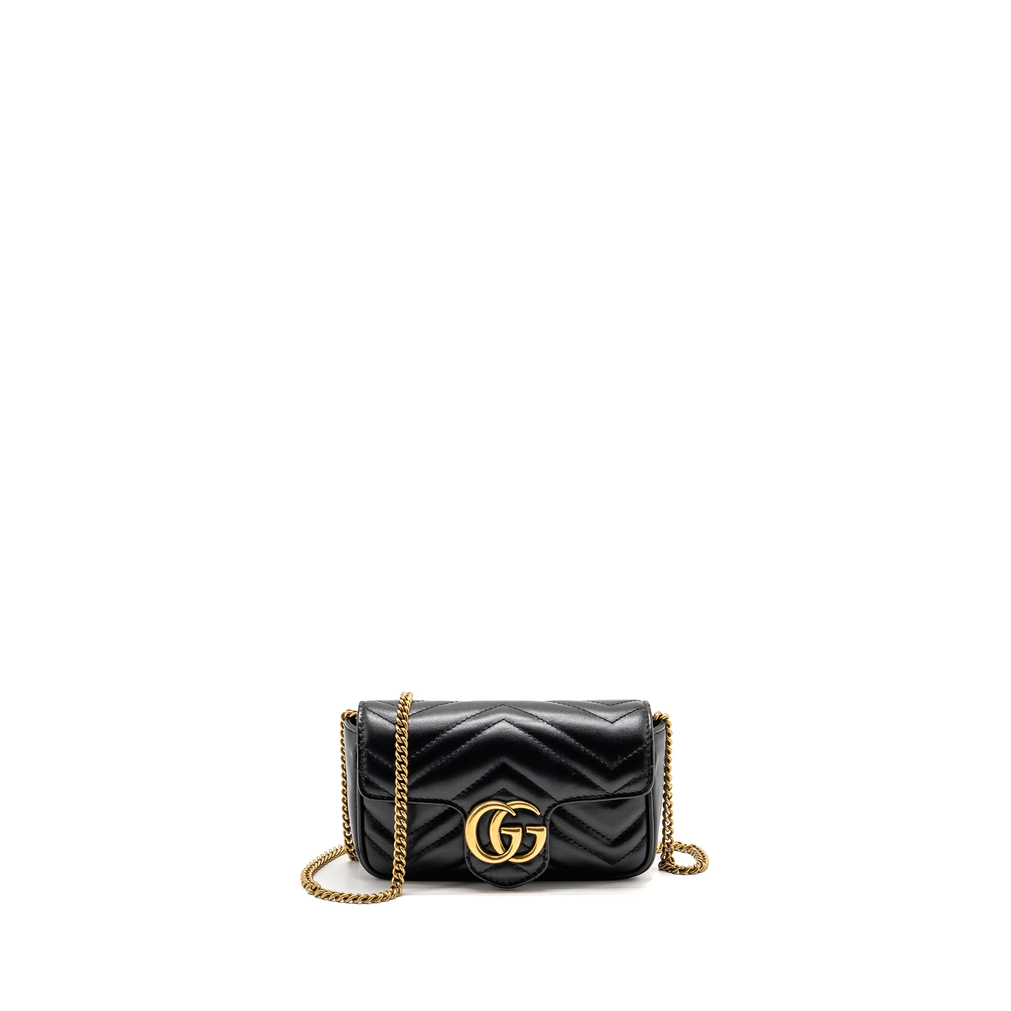 GUCCI GG Marmont Mini Calfskin Black GHW