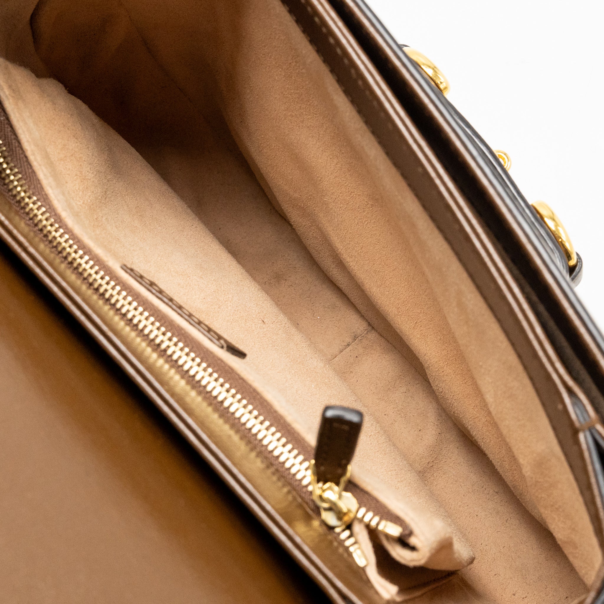 Gucci Horsebit 1955 Shoulder Bag GG Supreme Canvas / Leather Beige/Brown GHW - Image 15